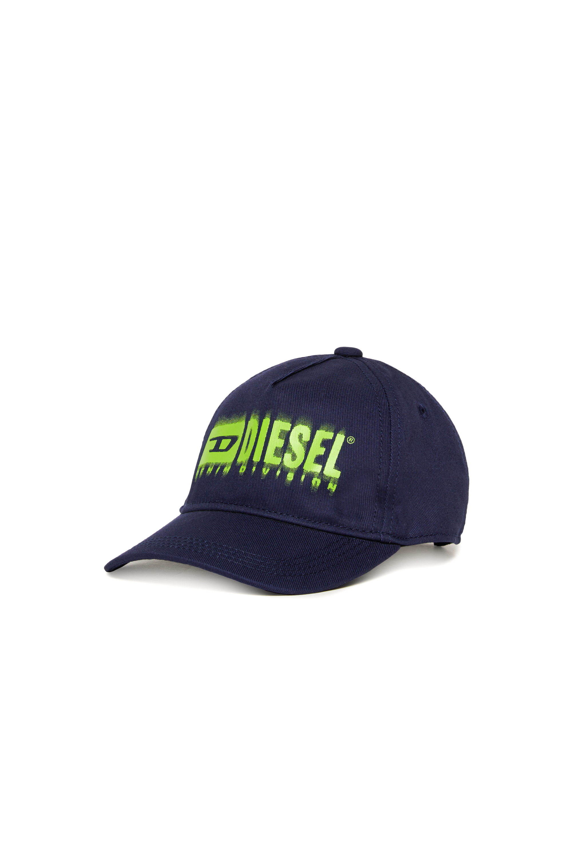 Diesel - FPRITTILB, Unisex's Denim baseball cap with dégradé logo in Dark Blue - 1