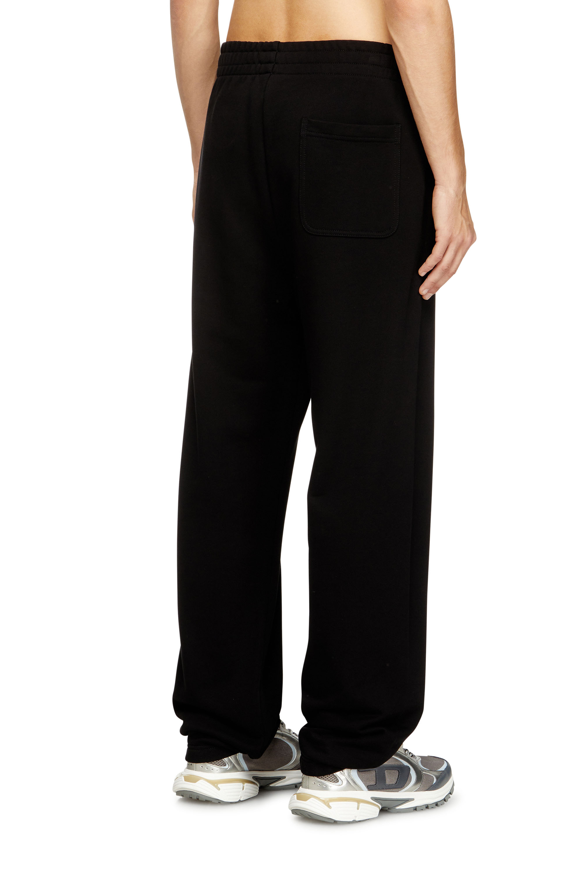 Diesel - P-MARKY-DIV, Man's Cotton sweatpants with Diesel patch in Black - 4