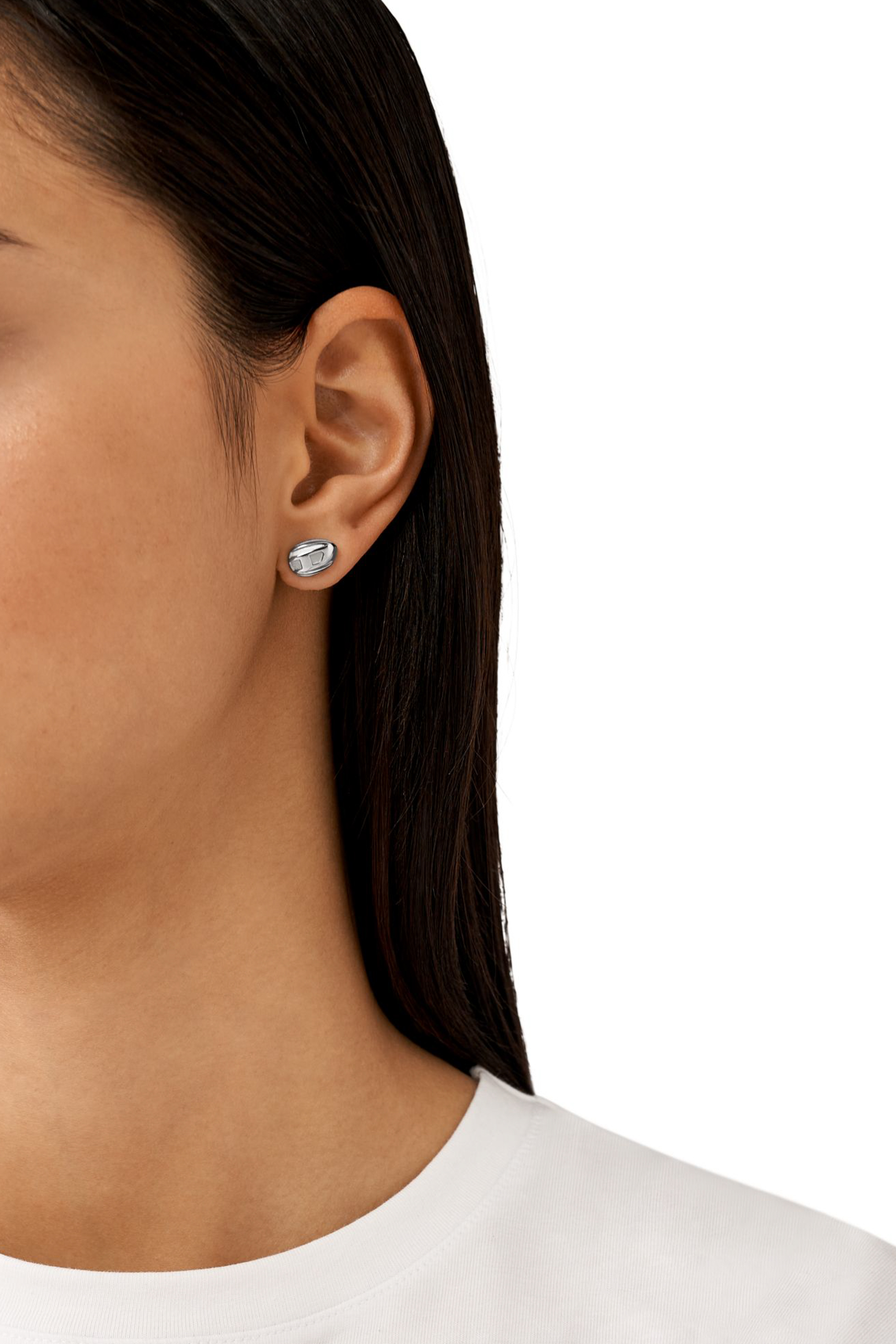 Diesel - DX1484, Unisex's Stainless steel stud earring in Silver - 4