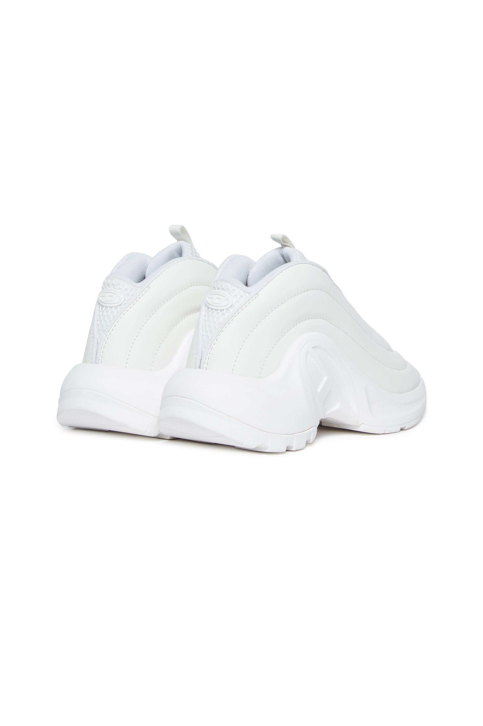 Diesel - S-D-RUNNER, Unisex's Monochrome quilted sneakers in White - 3