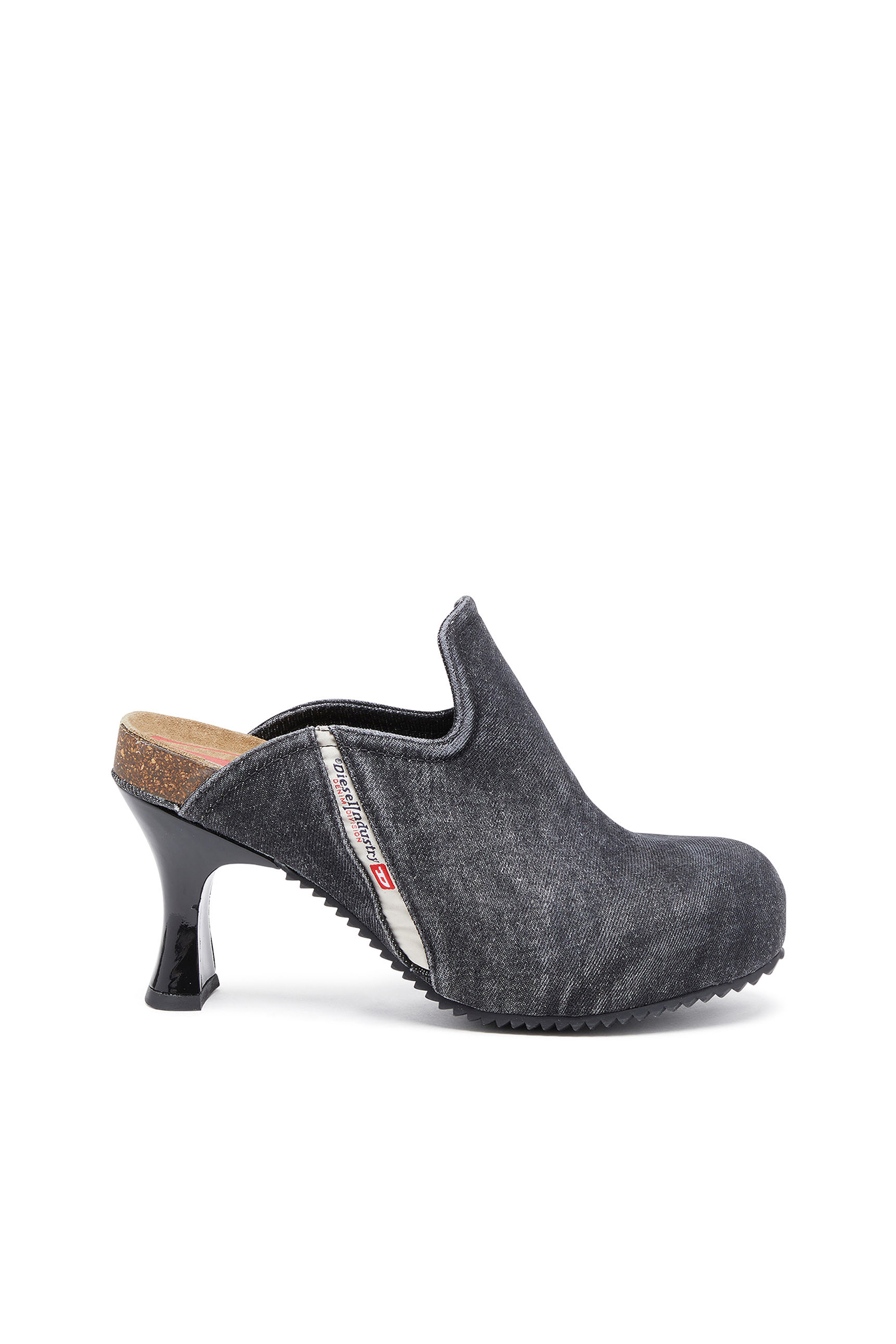 D-WOODSTOCK ML W, Black Diesel - D-WOODSTOCK ML W, Woman's D-Woodstock-Denim mules in Black - 1