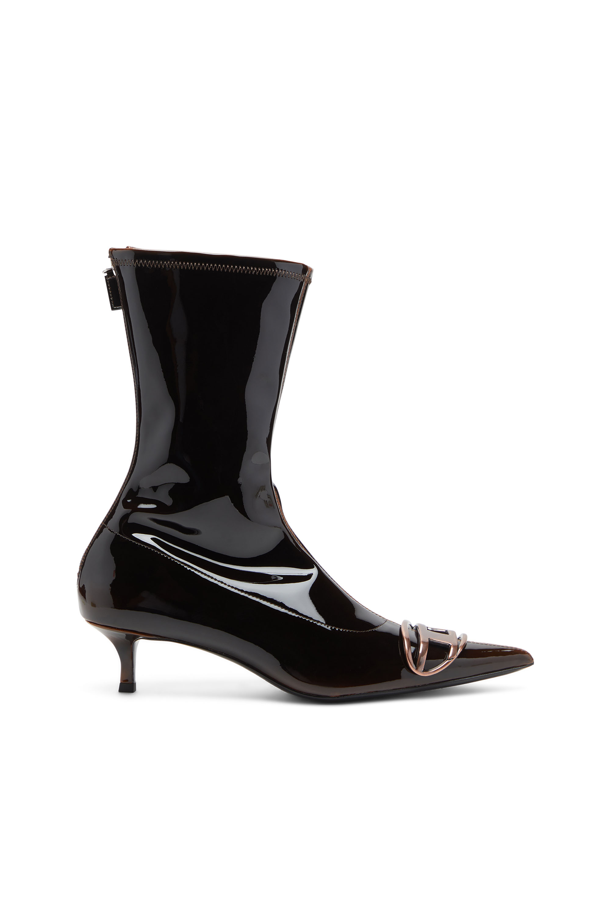 D-VENUS KITTIE BT, Blue/Brown Diesel - D-VENUS KITTIE BT, Woman's D-Venus-Ankle boots in liquid PU in Blue/Brown - 1