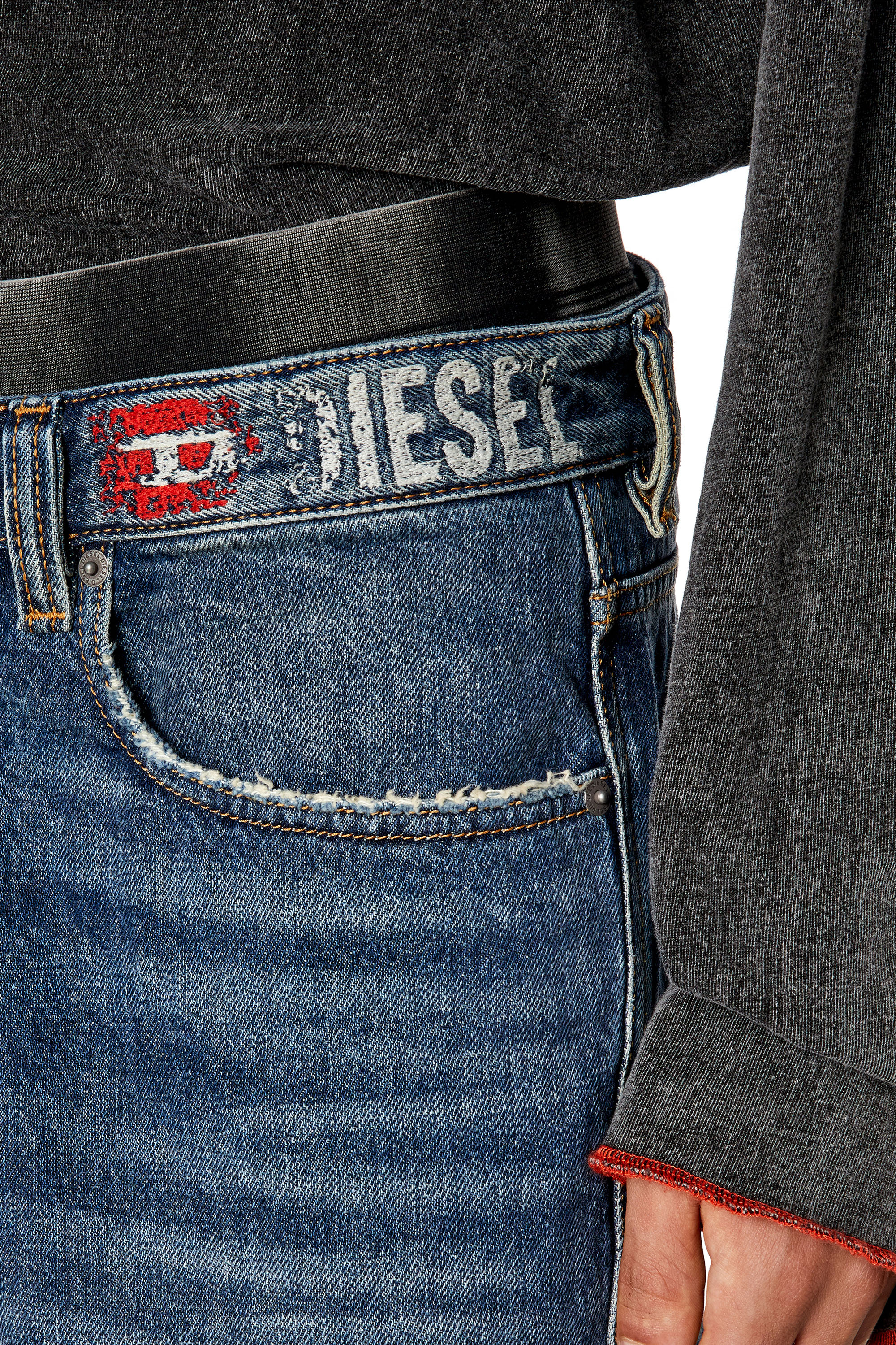Diesel - Straight Jeans 2010 D-Macs 09H02, Medium blue - Image 4