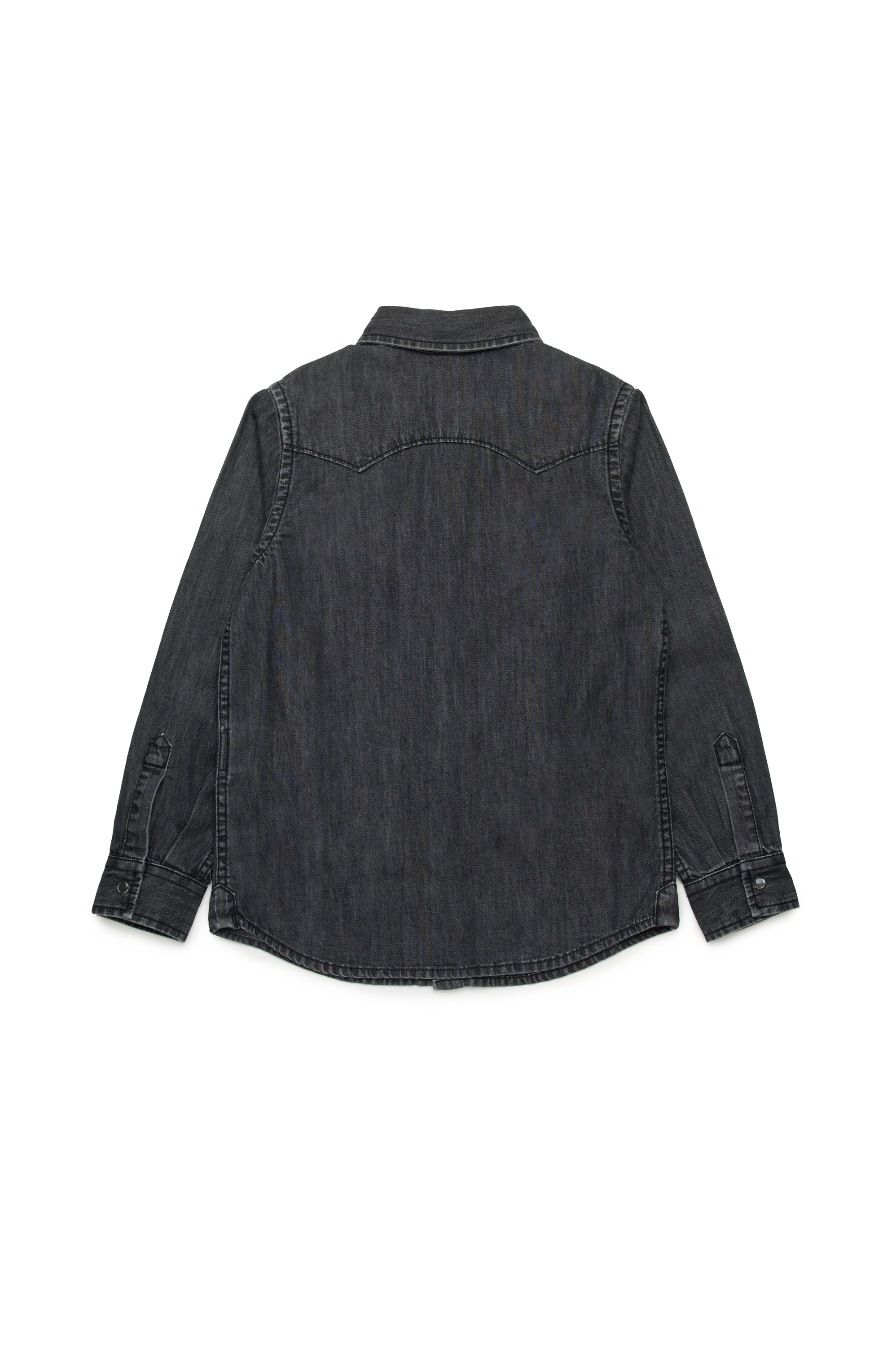 Diesel - CEKO, Man's Denim Western shirt in Black - 2