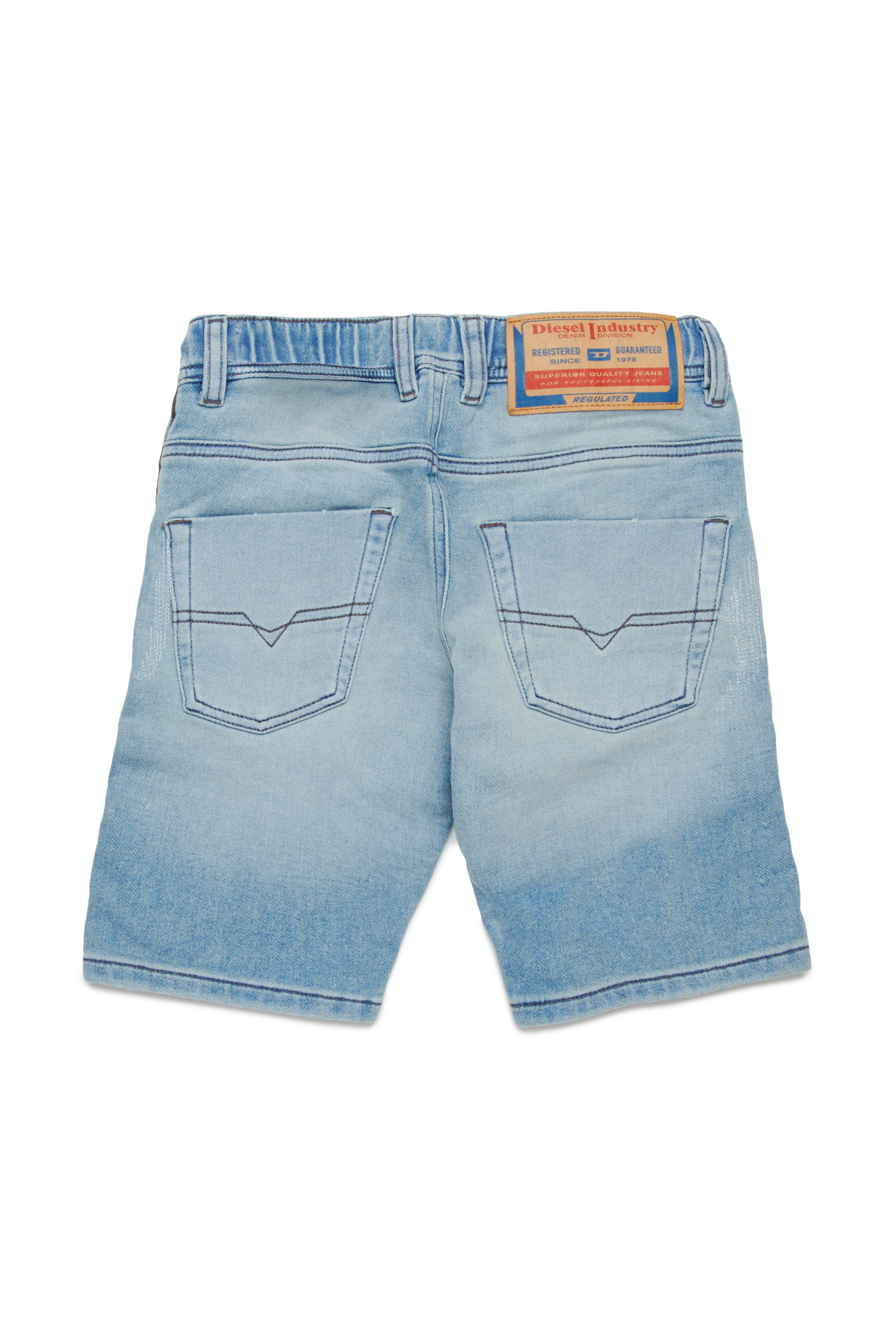 Diesel - KROOLEY-NE-J SH JJJ, Man's Krooley stonewashed JoggJeans shorts in Light Blue - 2