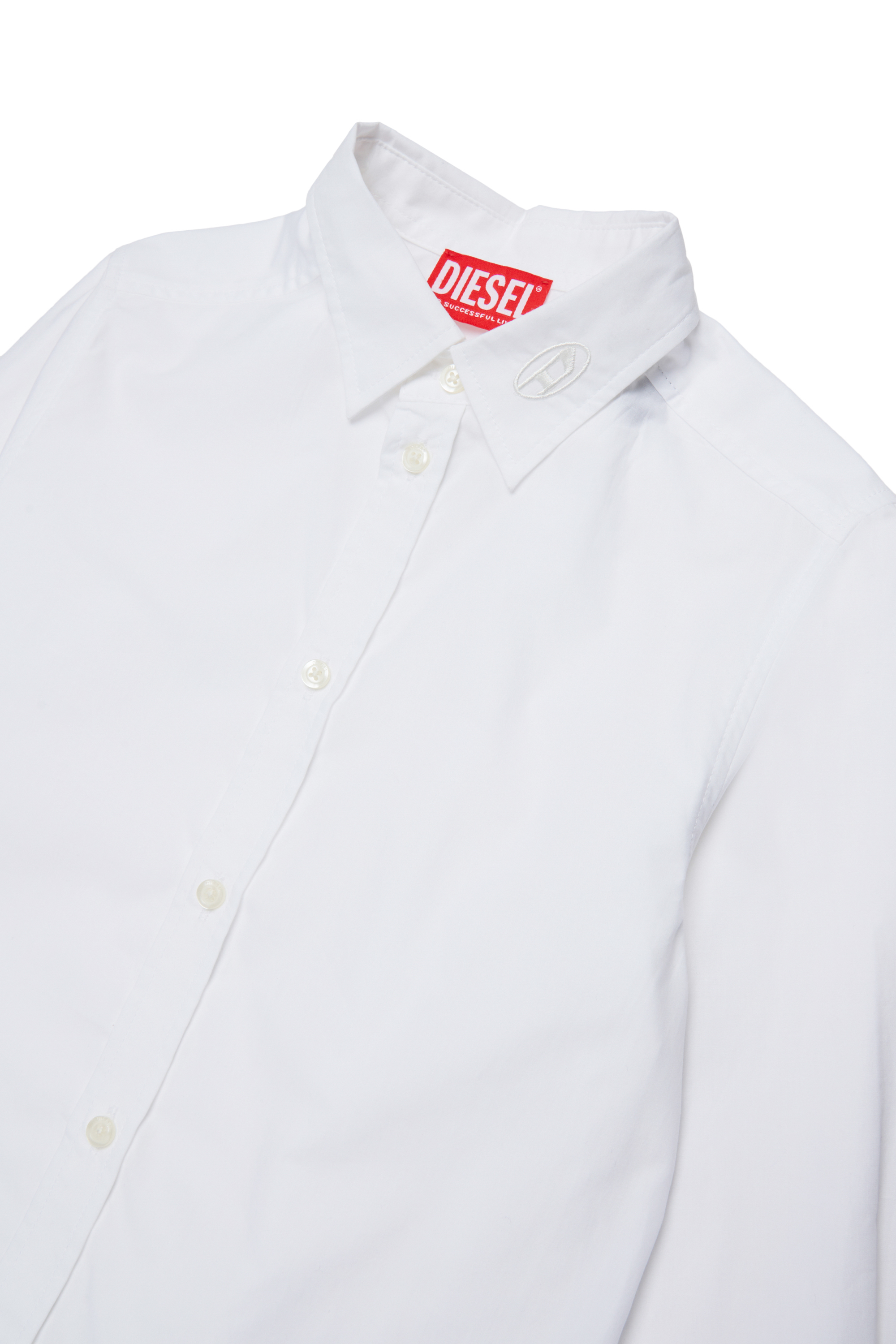 Diesel - CSTANLEY, Man's Cotton shirt in White - 3