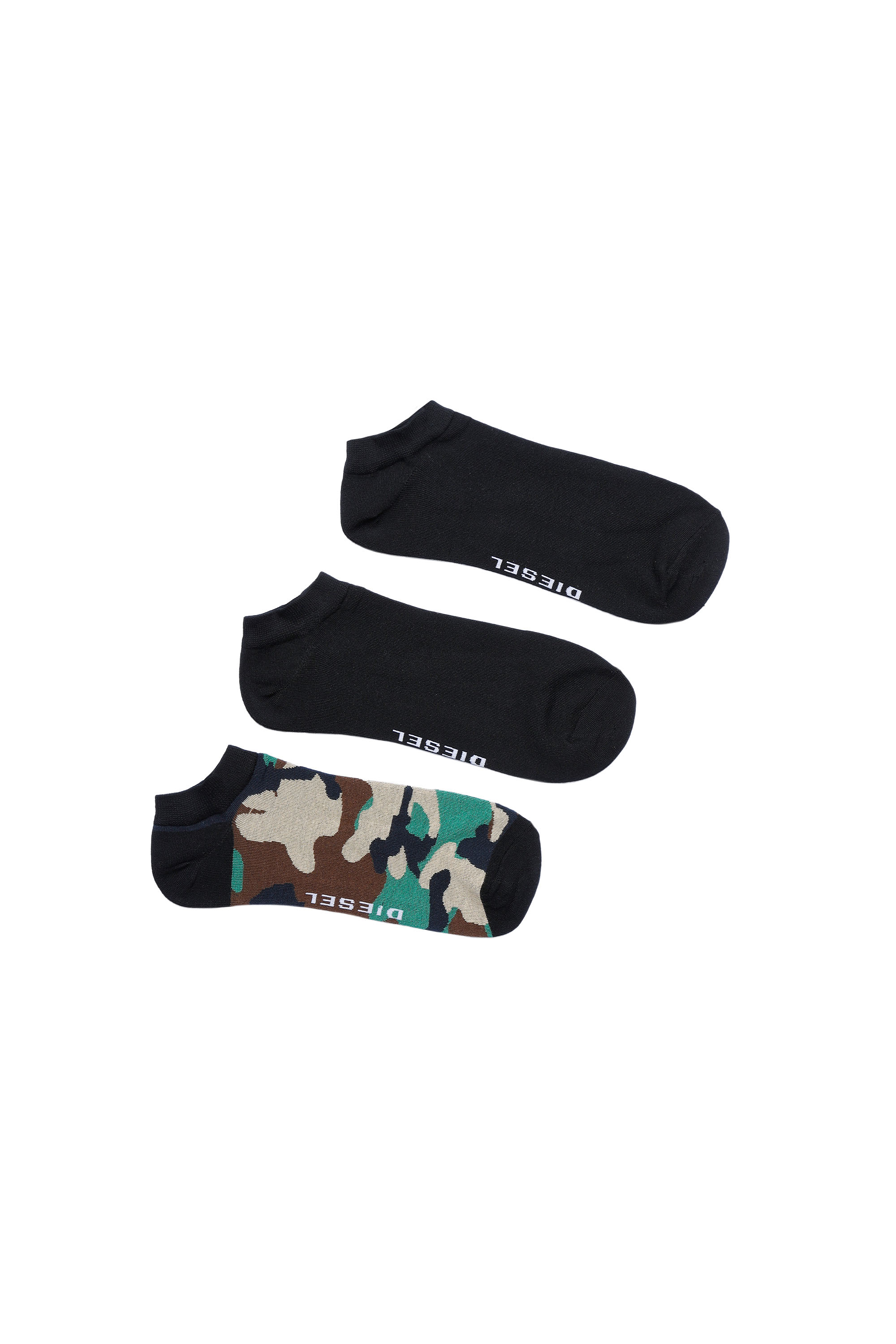 SKM-GOST-THREEPACK, Black/Brown - Socks