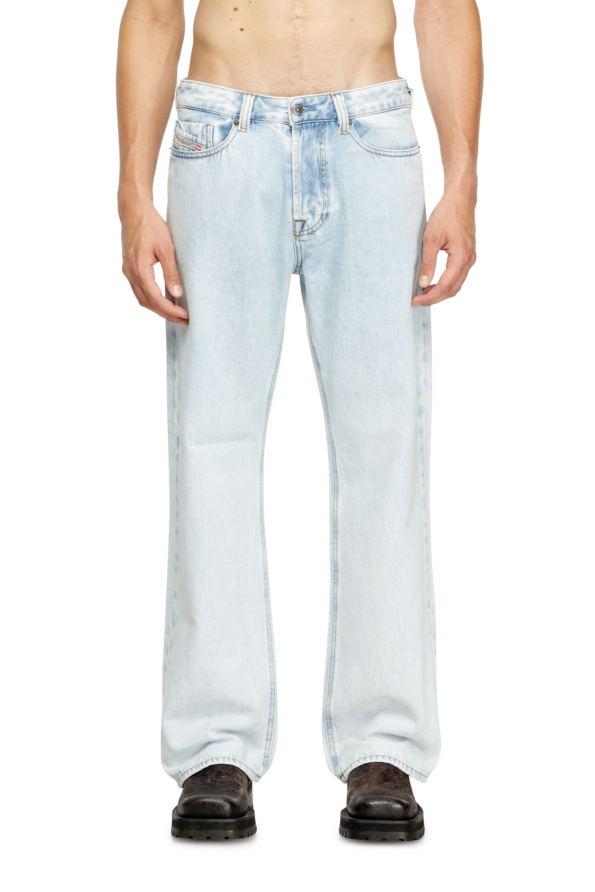 Diesel - Man's Relaxed Jeans 1980 D-Eeper 09M74, Light Blue - 3