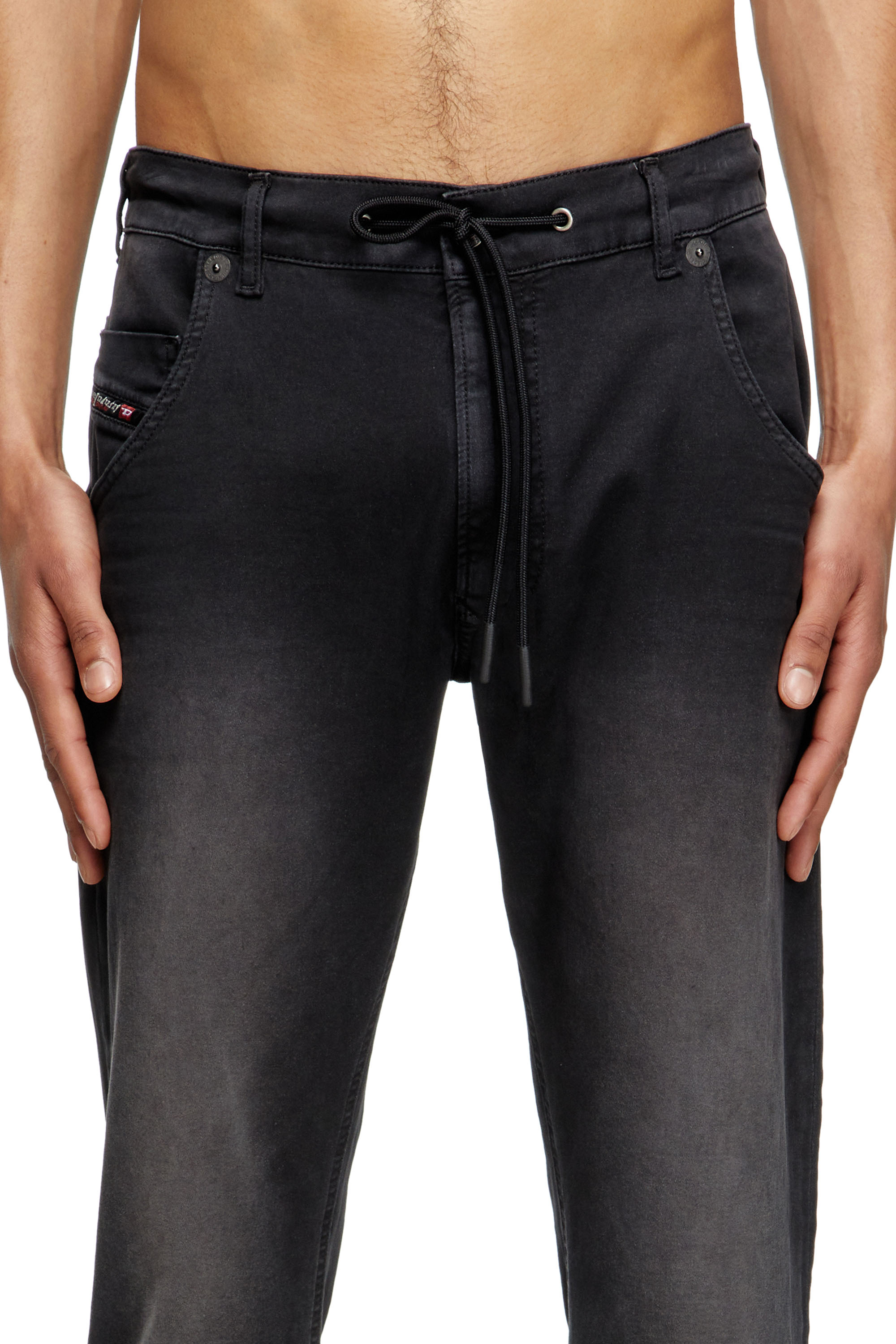 Regular 2032 D-Krooley Joggjeans® 0670M, Black/Dark grey Diesel - Man's Regular 2032 D-Krooley Joggjeans® 0670M, Black/Dark grey - 5