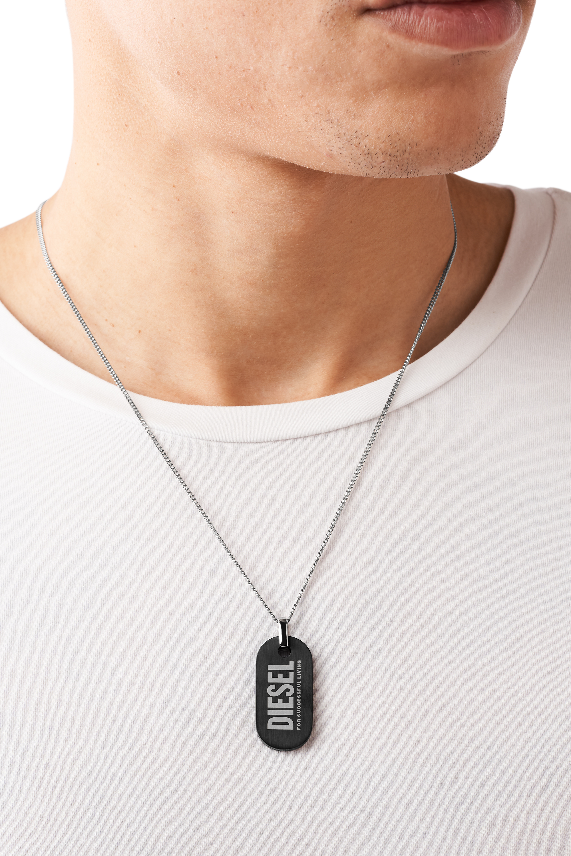 Stainless Steel, Cross Pendant | Diesel 