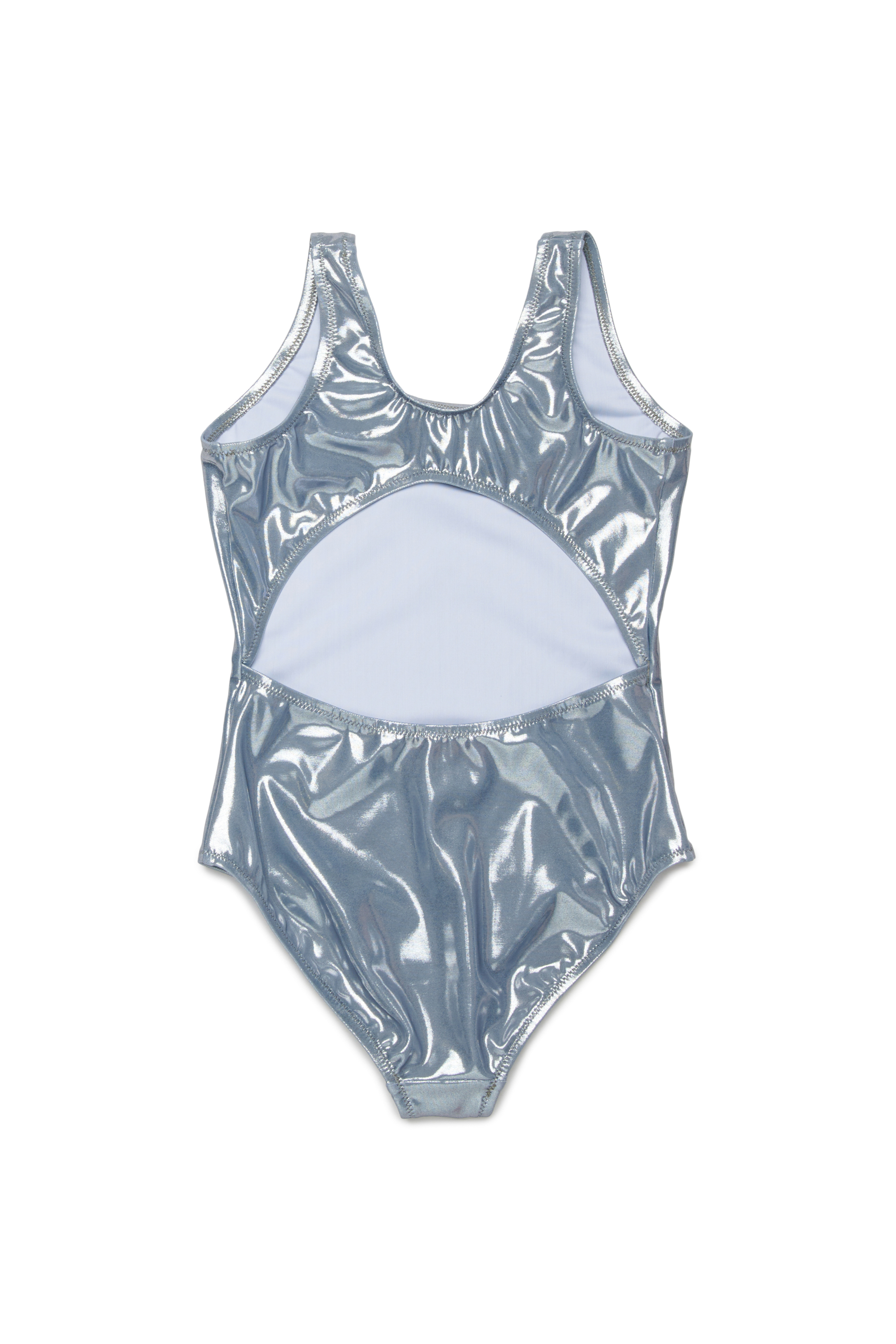 Diesel - MIFOG, Woman's Swimsuit with metallic effect in Silver - 2