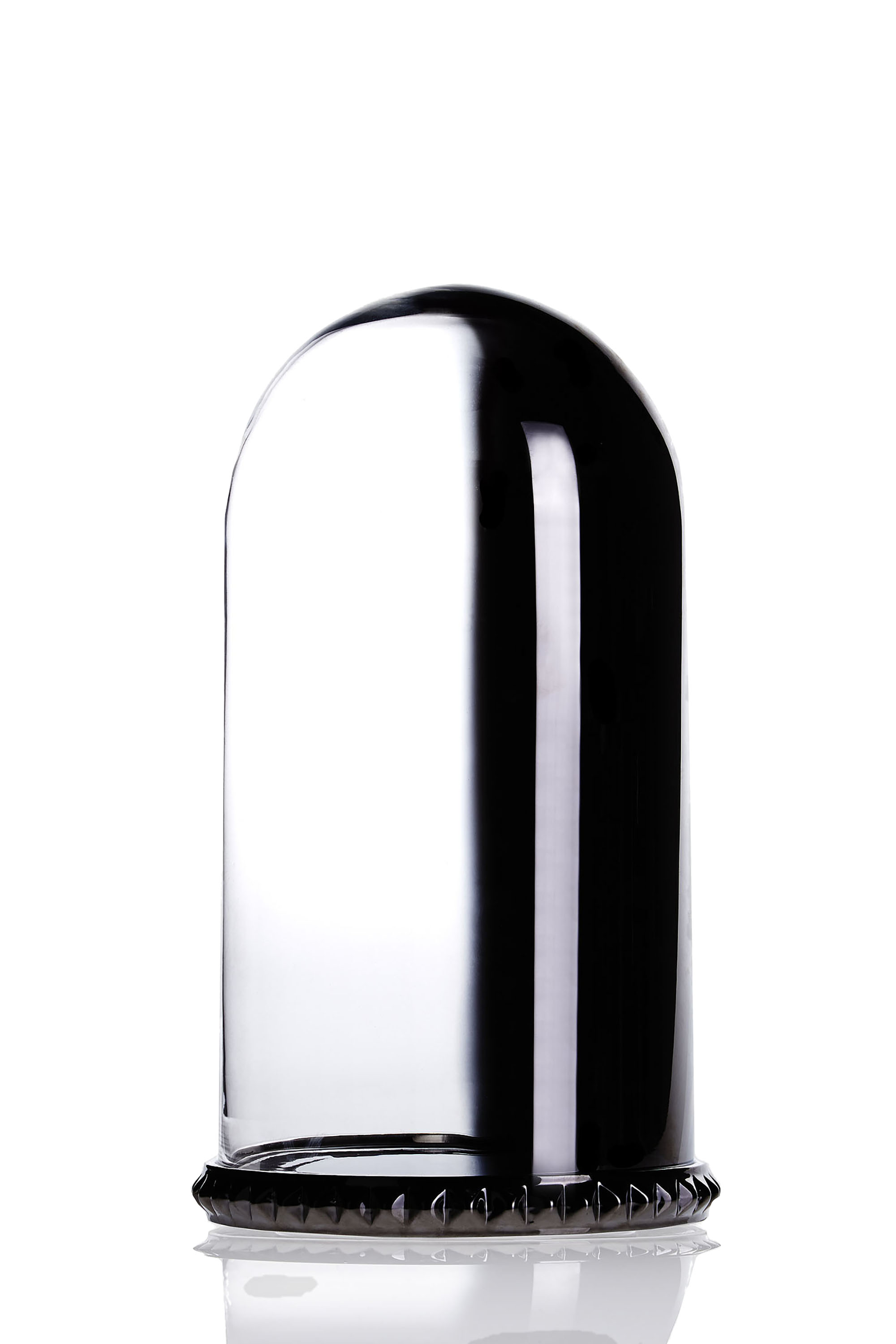 Diesel - 10943 GHOST SHELL, Unisex's Large glass dome with porcelain plate in Silver - 1