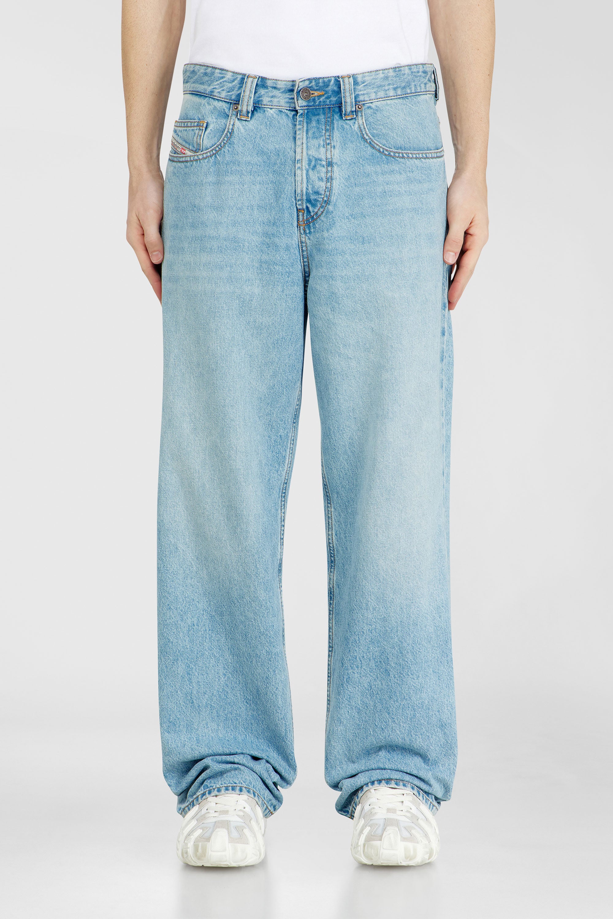 Diesel - Man's Relaxed Jeans 2001 D-Macro 09I29, Light Blue - 1
