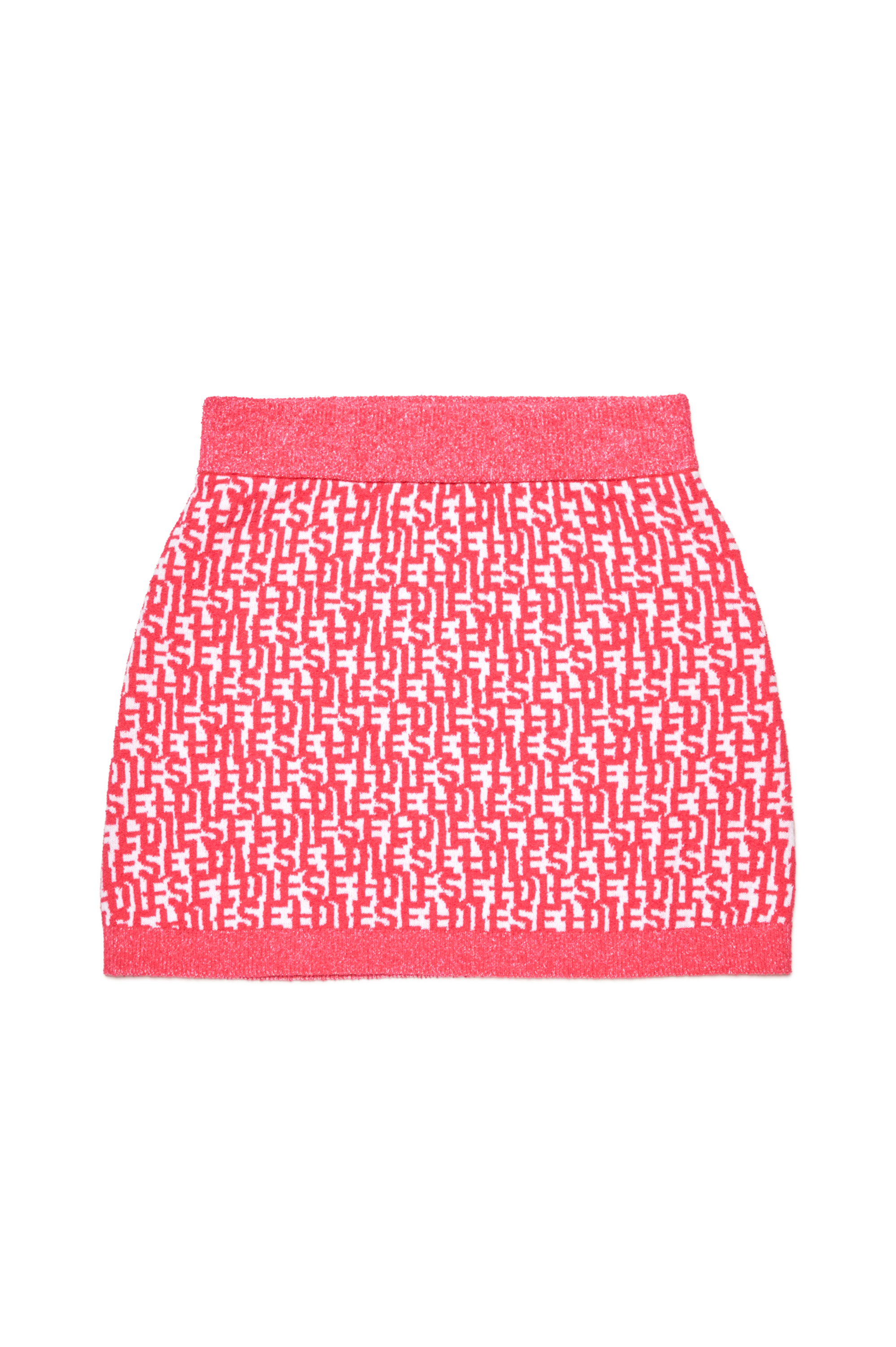 Diesel - GMATHILDETTE, Woman's Monogram-jacquard mini skirt in Pink - 1