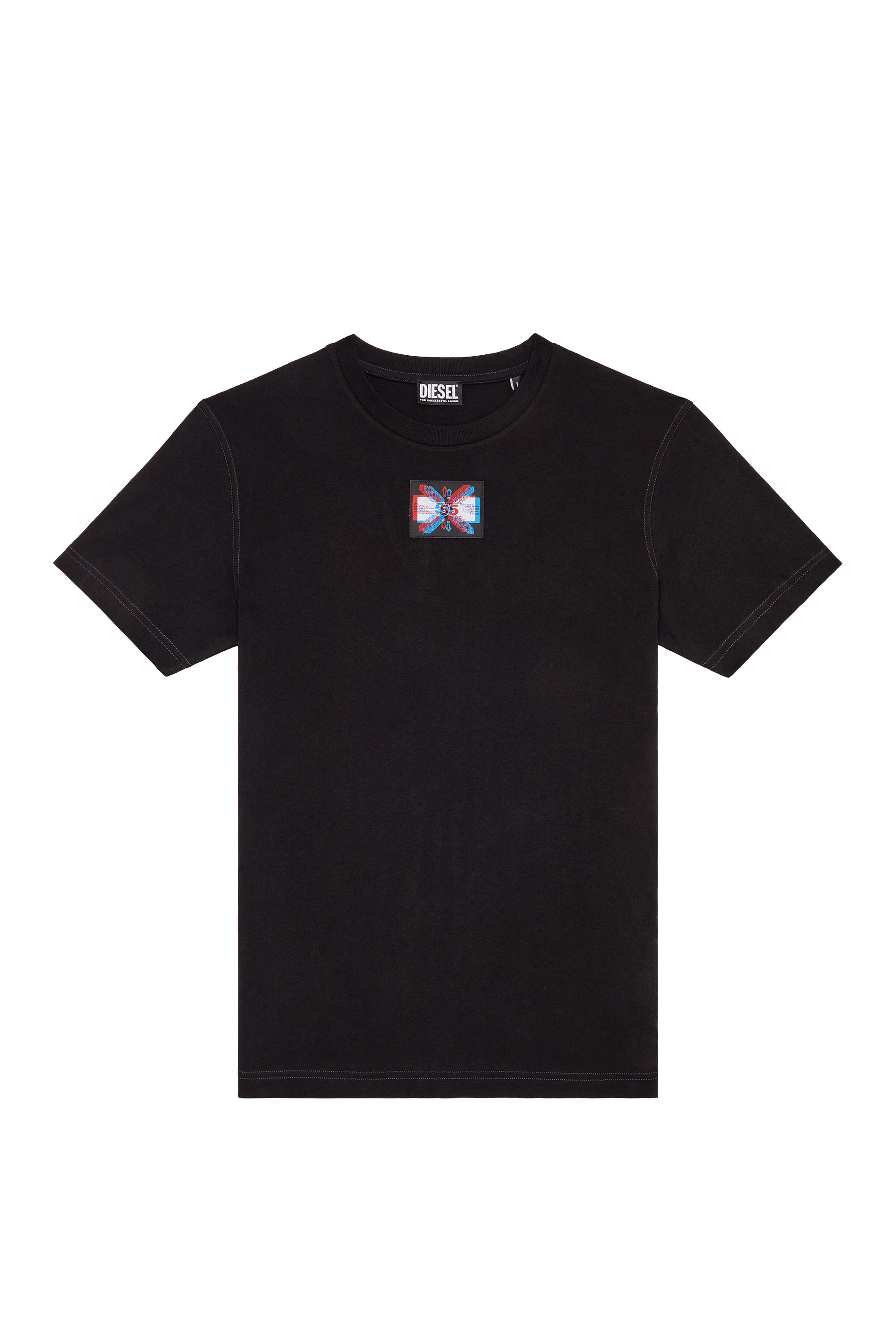 T-DIEGOR-E16, Black - T-Shirts