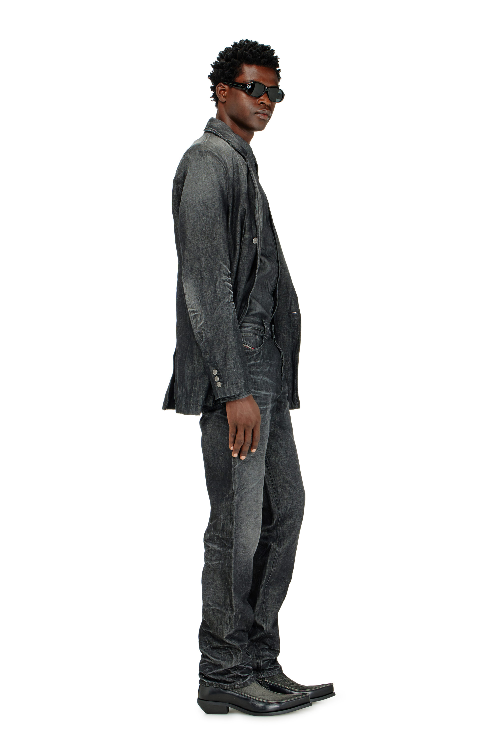 Diesel - Man's Regular Jeans 1991 D-Voeed 09R39, Black/Dark grey - 3
