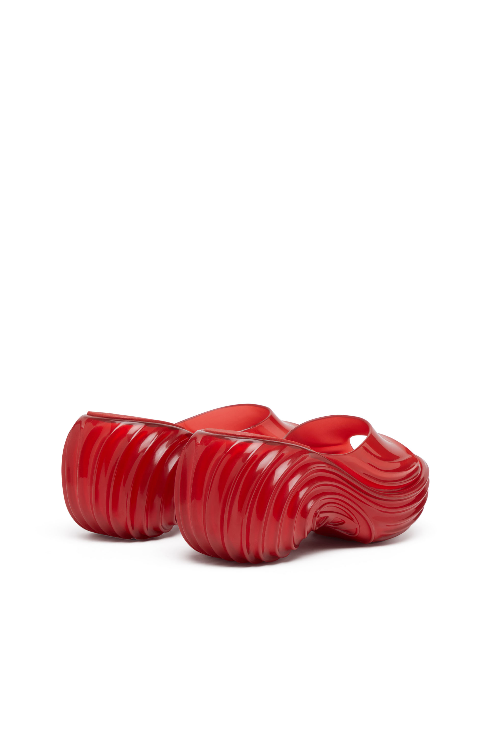 Diesel - MELISSA QUANTUM PLATFORM, Woman's Platform mule in Melflex&reg; in Red - 3