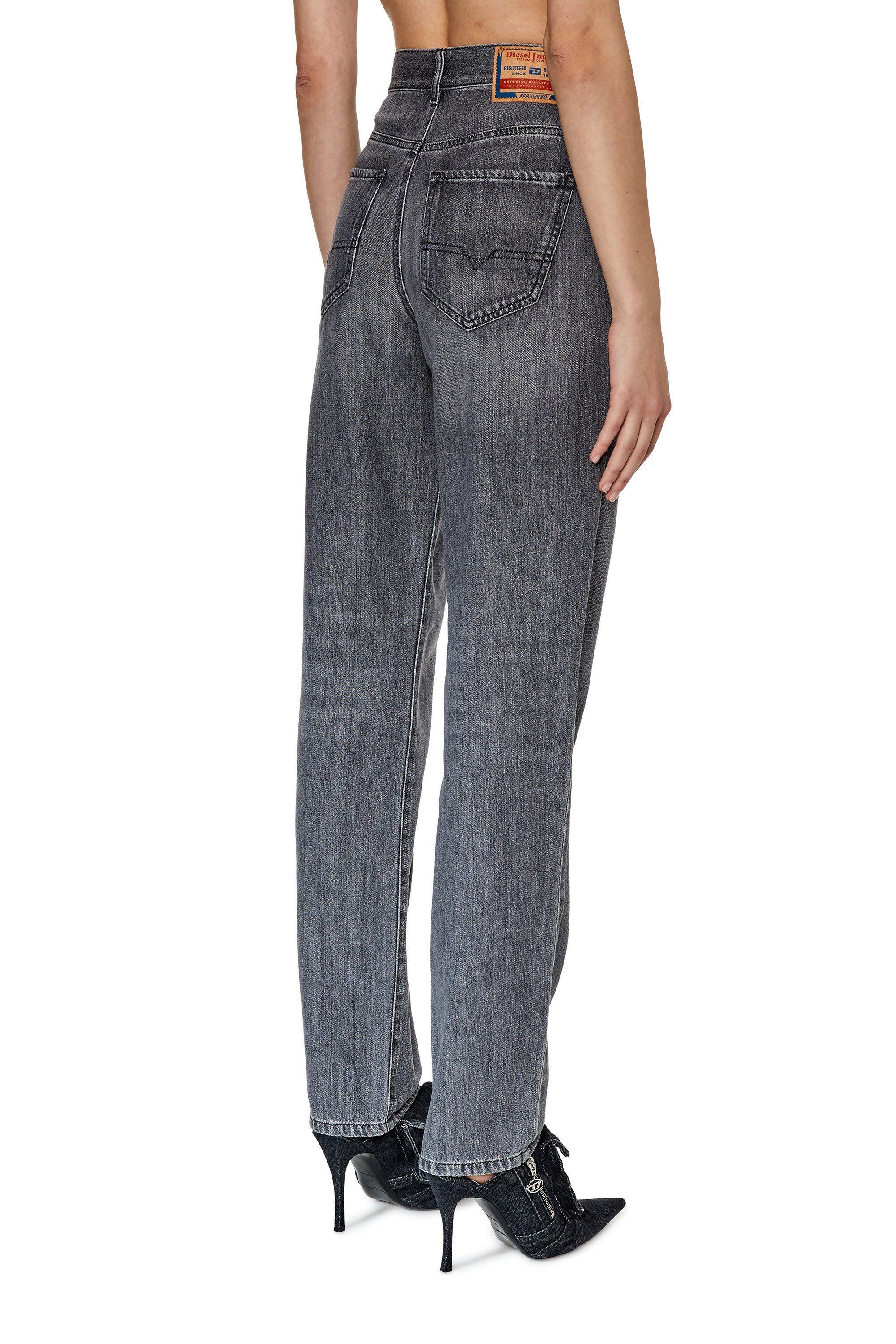 Diesel - 1956 D-Tulip 068EU Straight Jeans, Grey - Image 4