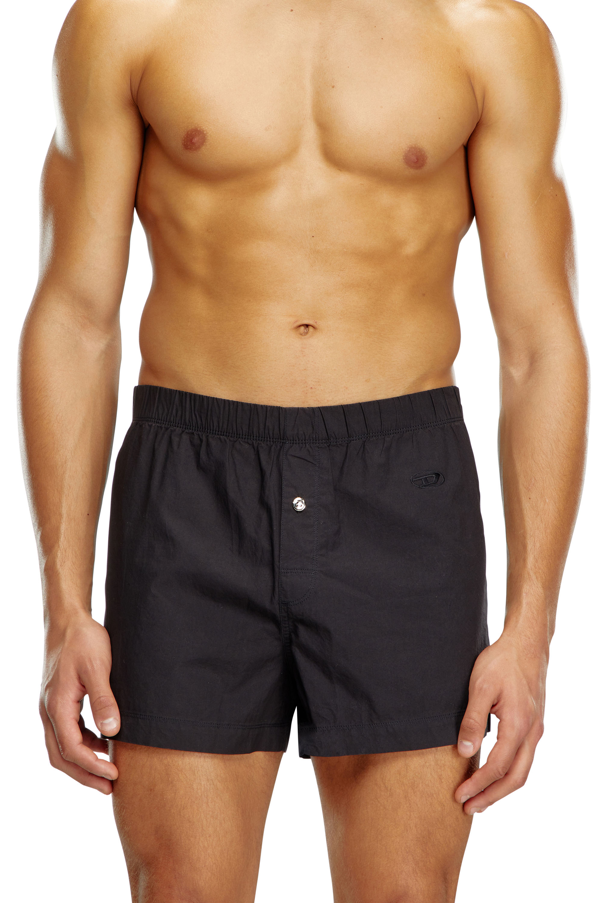 Diesel - UUBX-STARK, Unisex's Plain boxers with Oval D embroidery in Black - 2