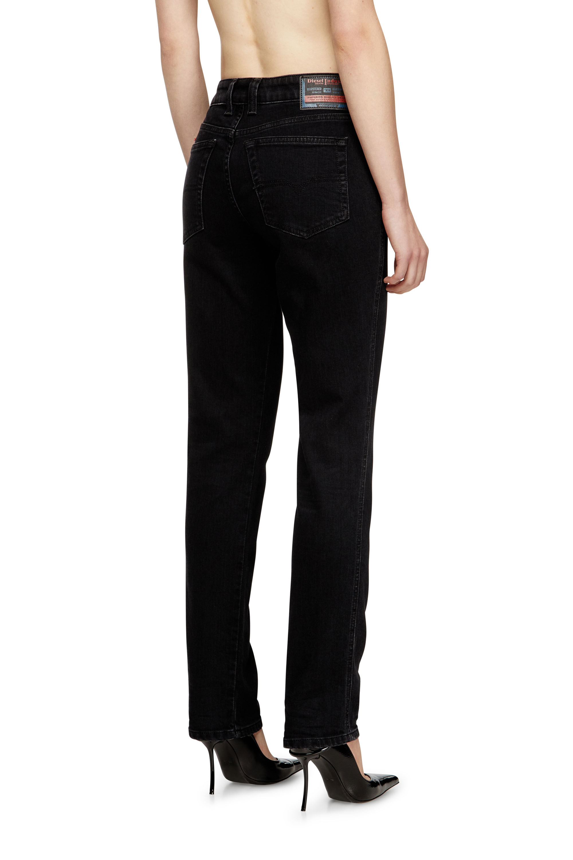 Diesel - Woman's Slim Jeans 1992 D-Jiann 09N89, Black/Dark grey - 3