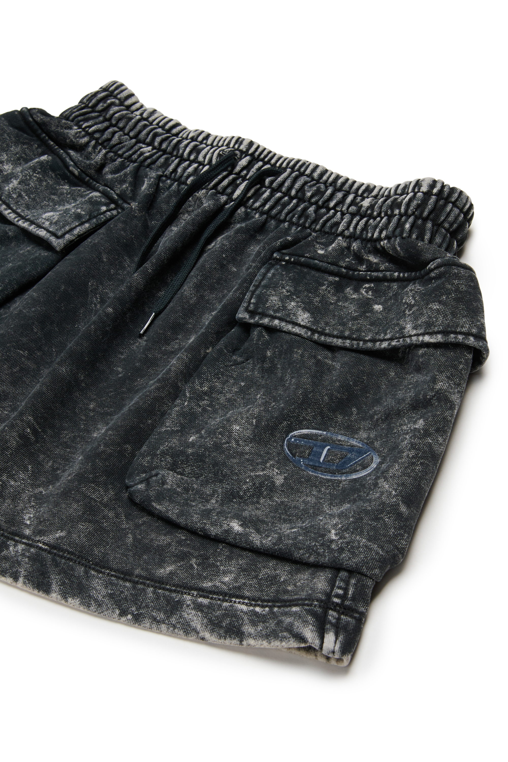 Diesel - GIONA, Woman's Cotton skirt with cargo pockets in Black - 3