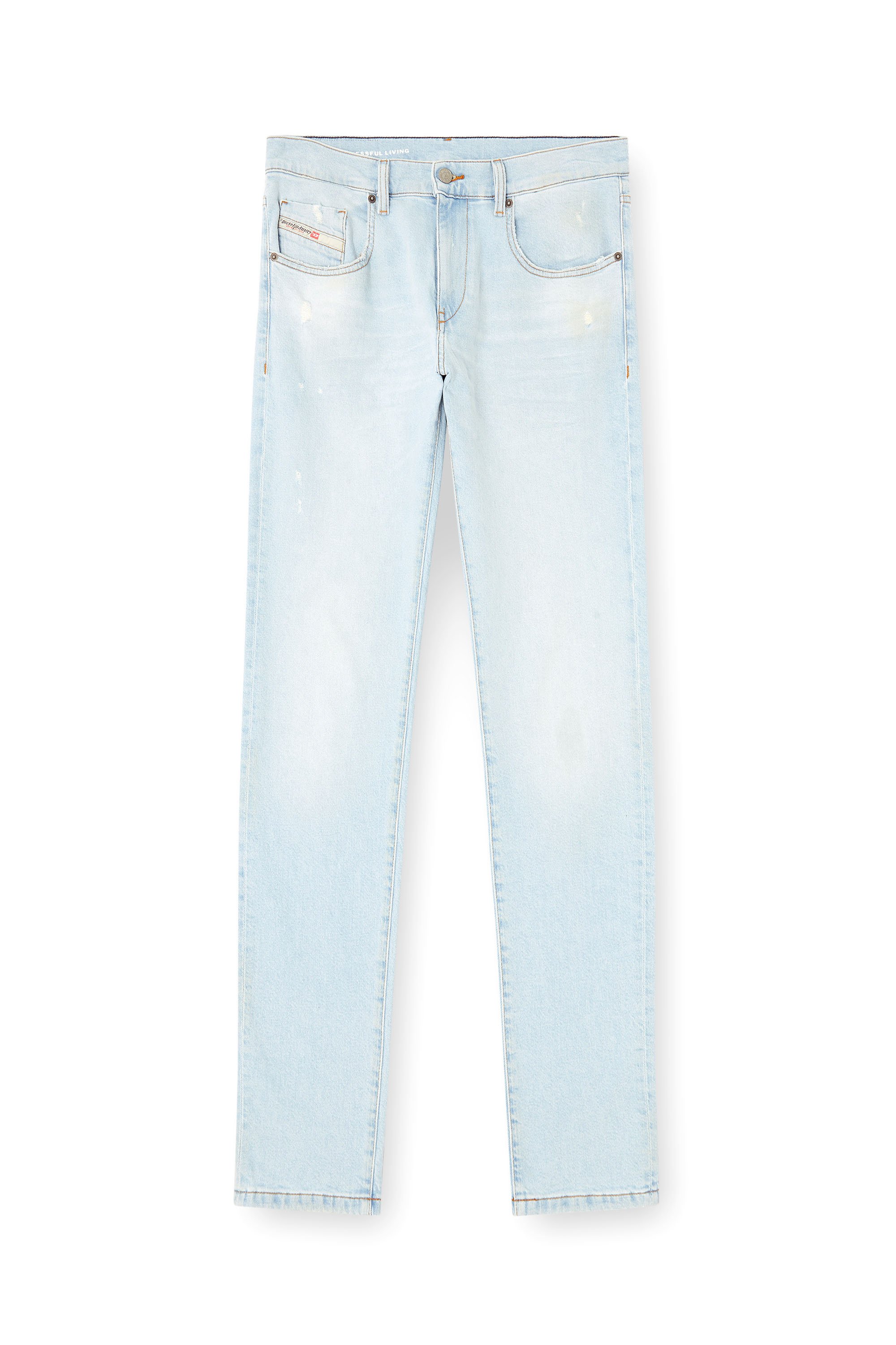 Diesel - Man's Slim Jeans 2019 D-Strukt 0CLBF, Light Blue - 5