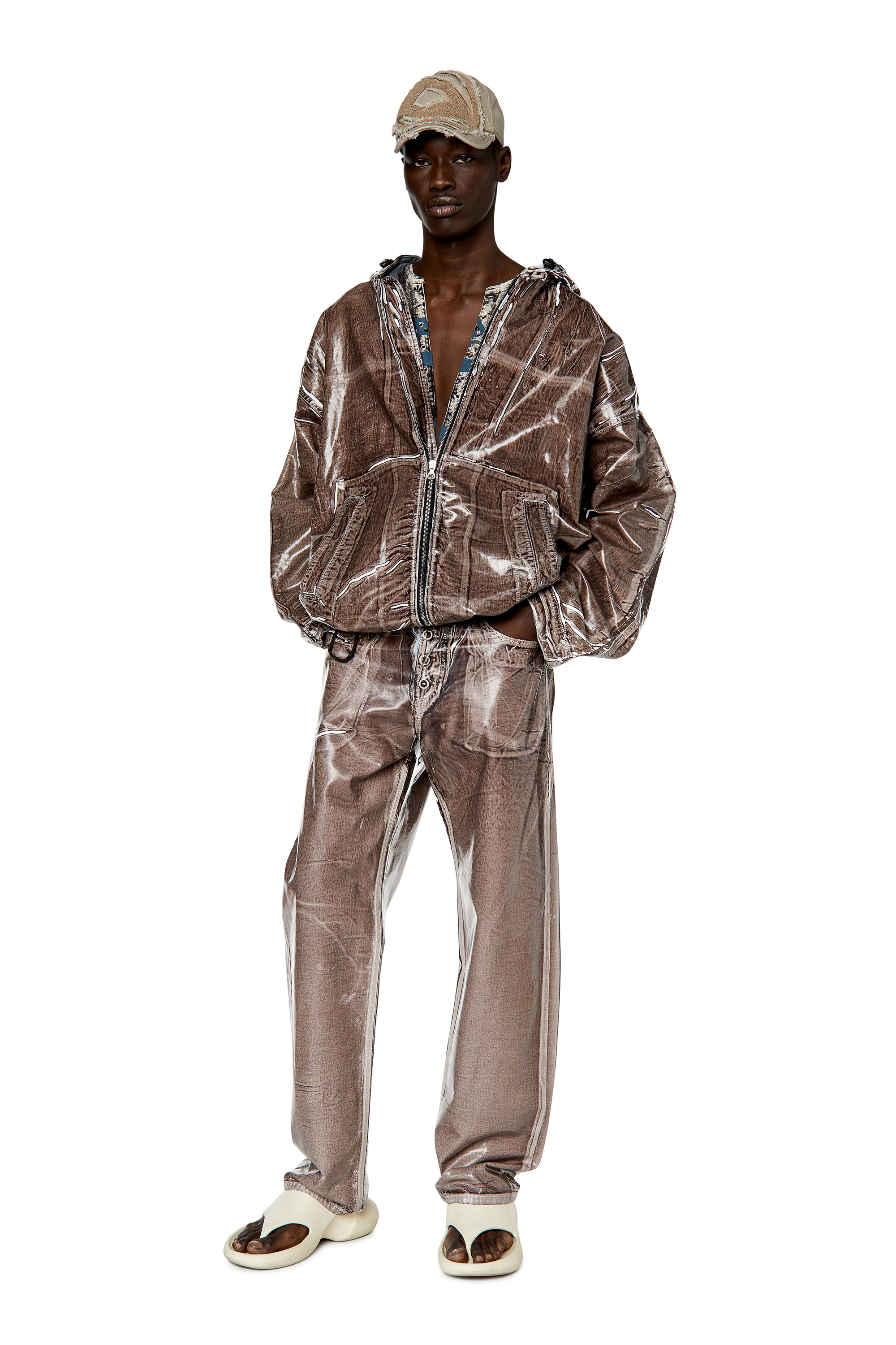Diesel - Straight Jeans 2010 D-Macs 068EI, Brown - Image 1