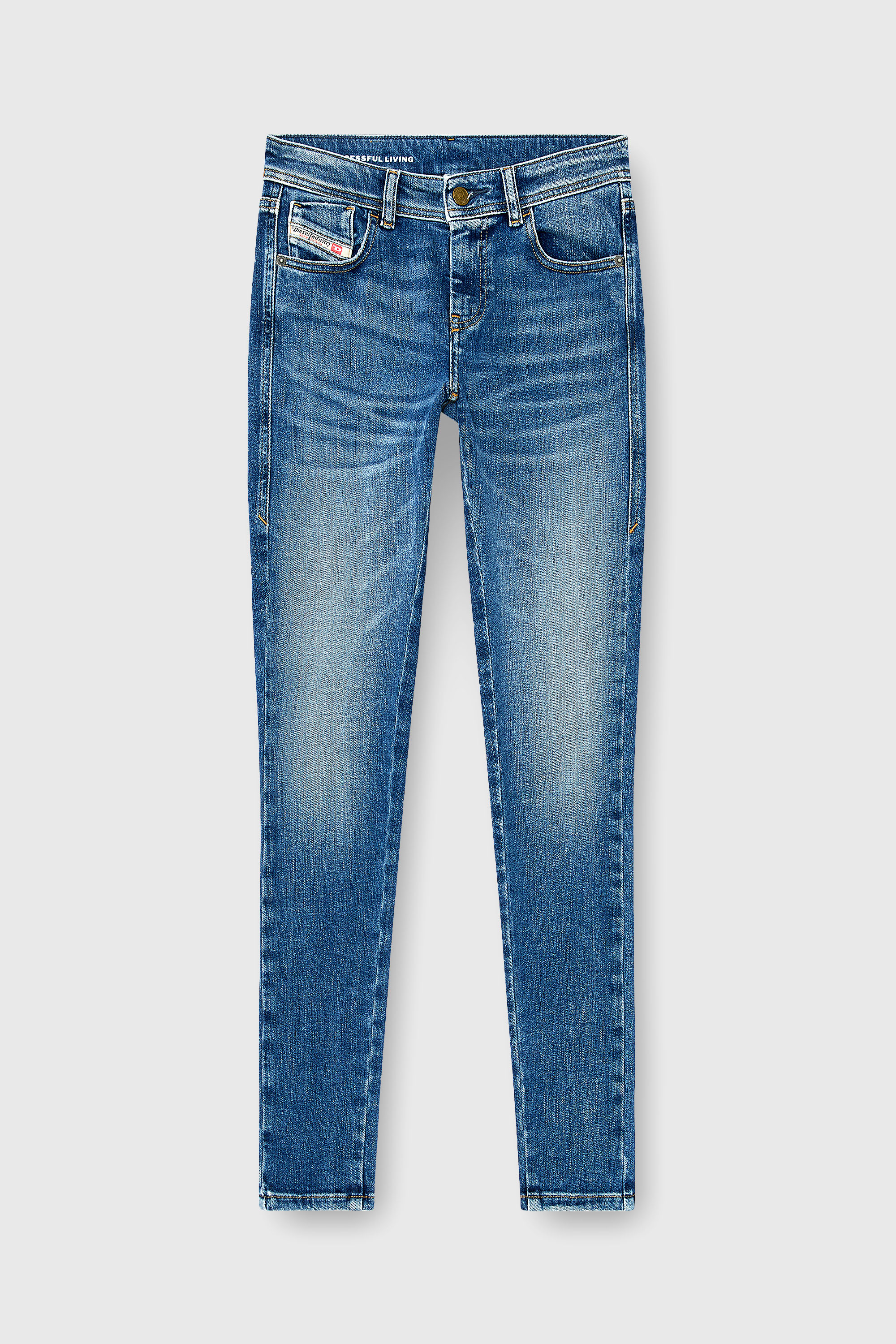Diesel - Woman's Skinny Jeans 2017 Slandy 09P71, Medium blue - 6