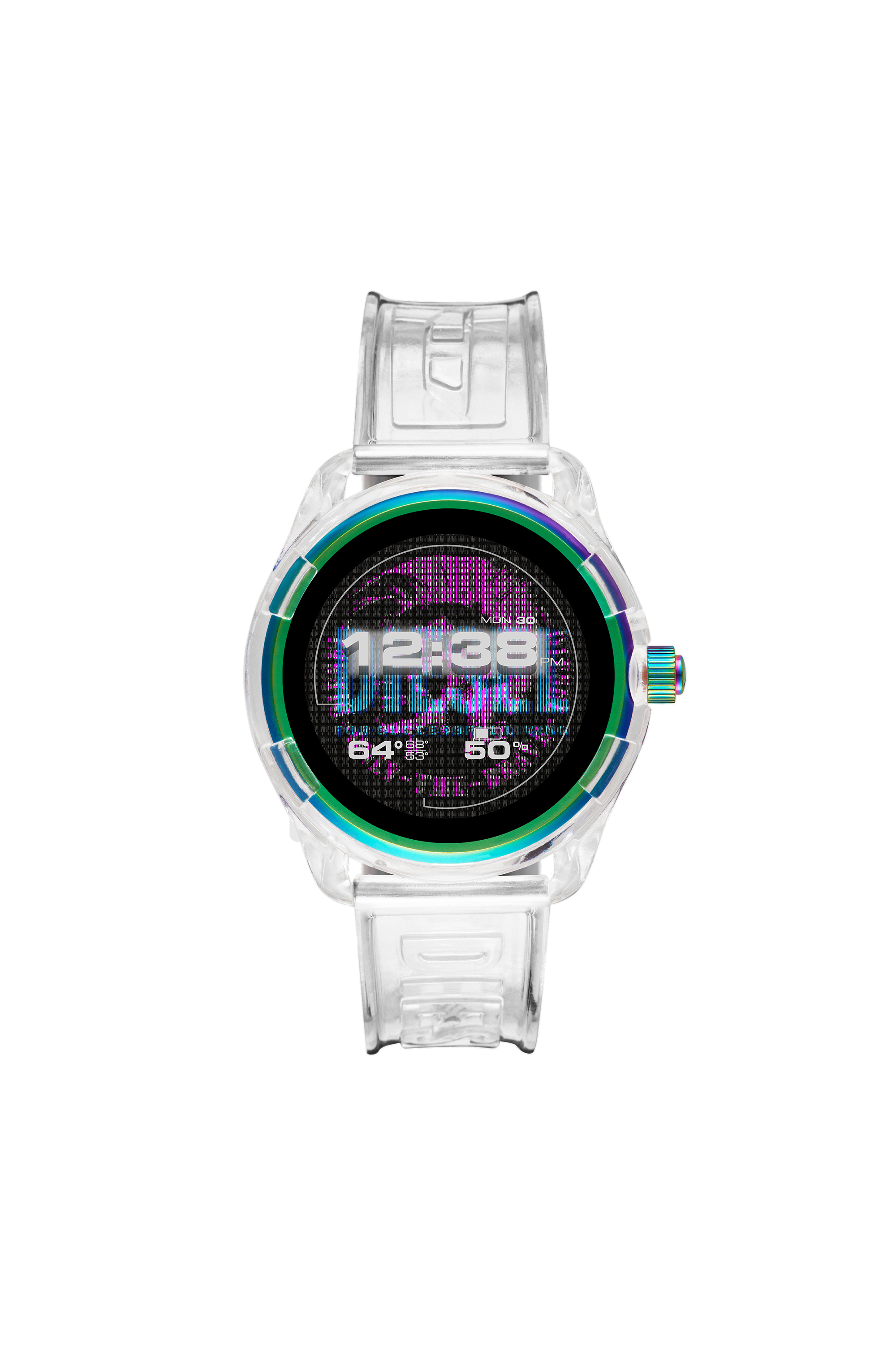 diesel transparent watch