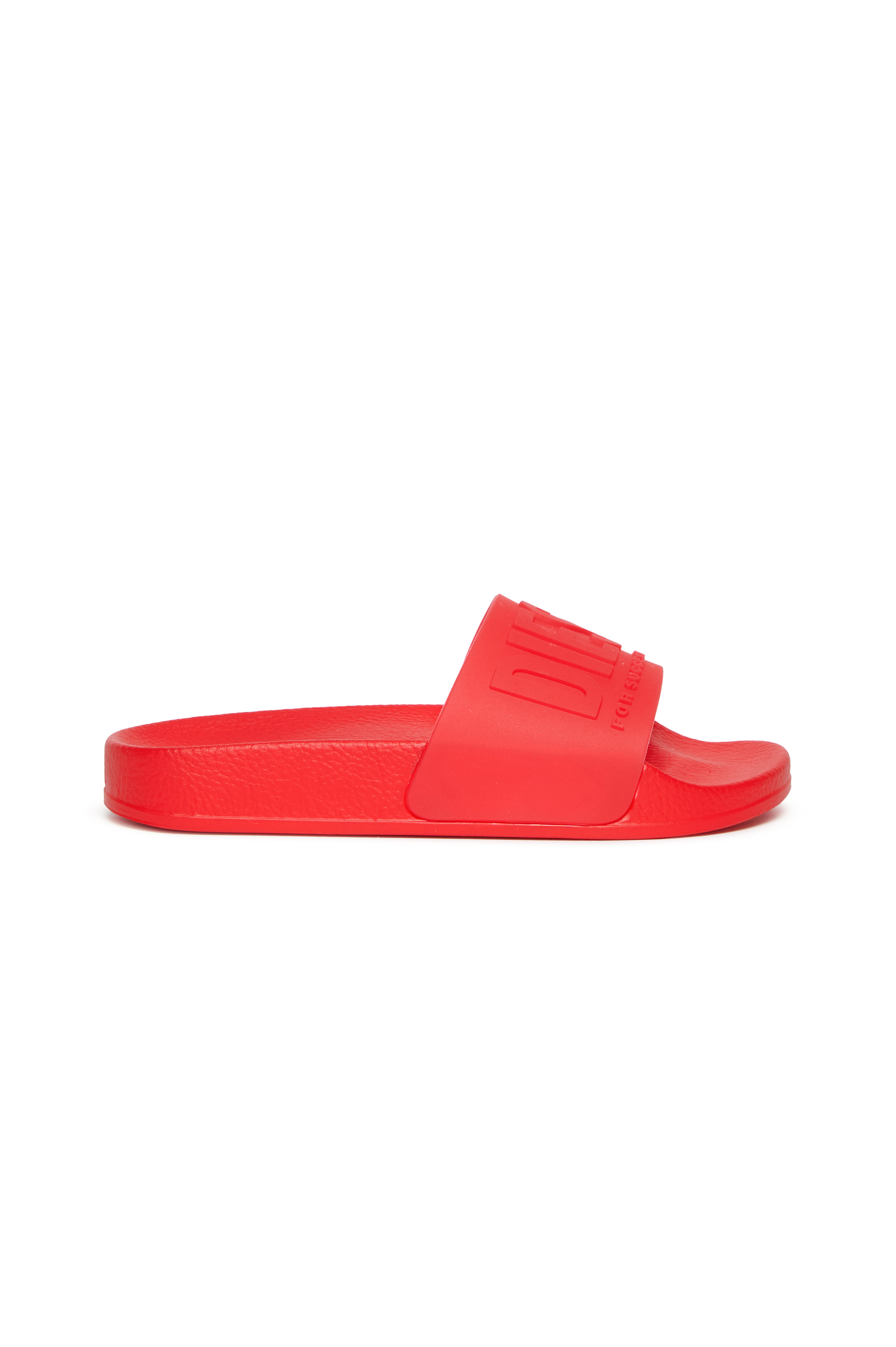 Diesel - SA-MAYEMI CC, Unisex's Semi-transparent rubber pool slides in Red - 1