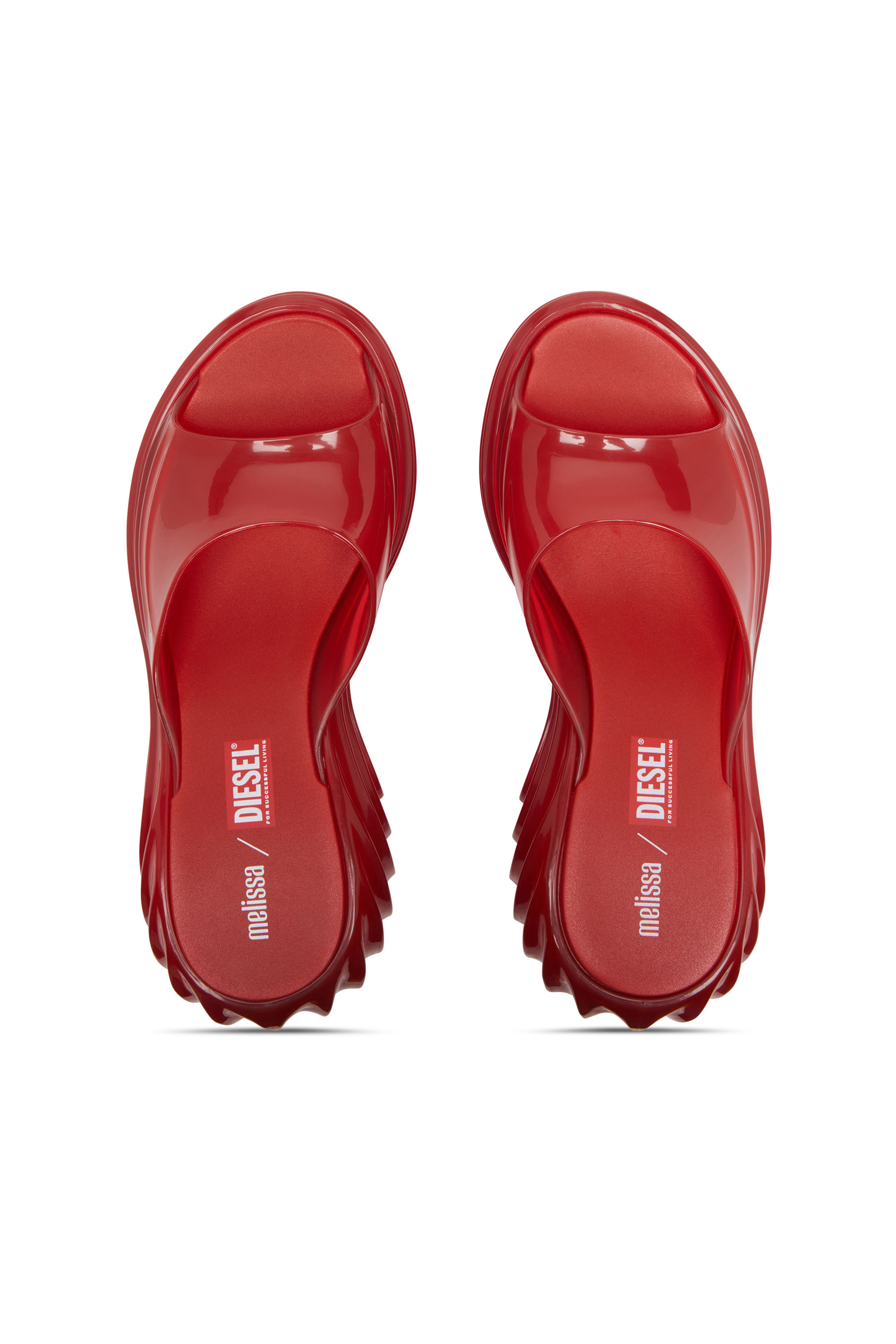 Diesel - MELISSA QUANTUM PLATFORM, Woman's Platform mule in Melflex&reg; in Red - 4