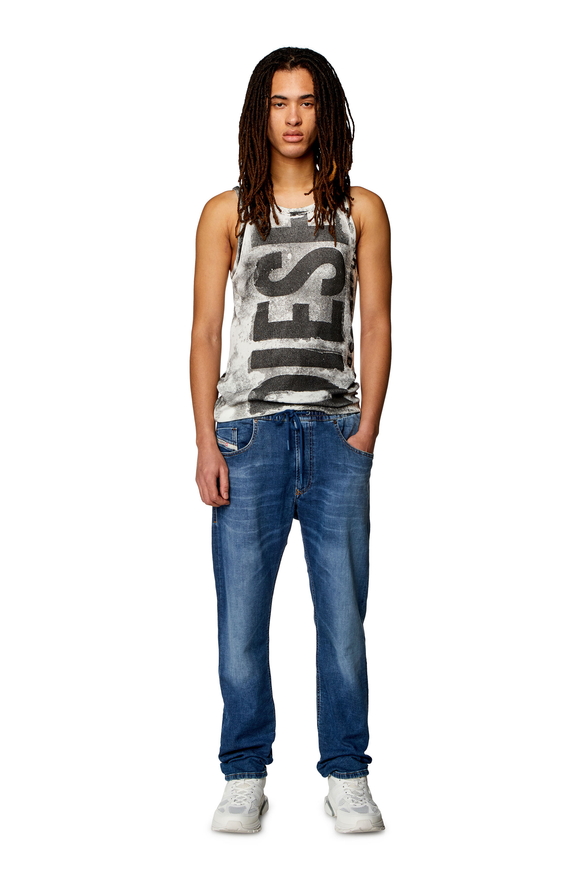 Diesel - Tapered 2030 D-Krooley Joggjeans® 068HY, Medium blue - Image 4