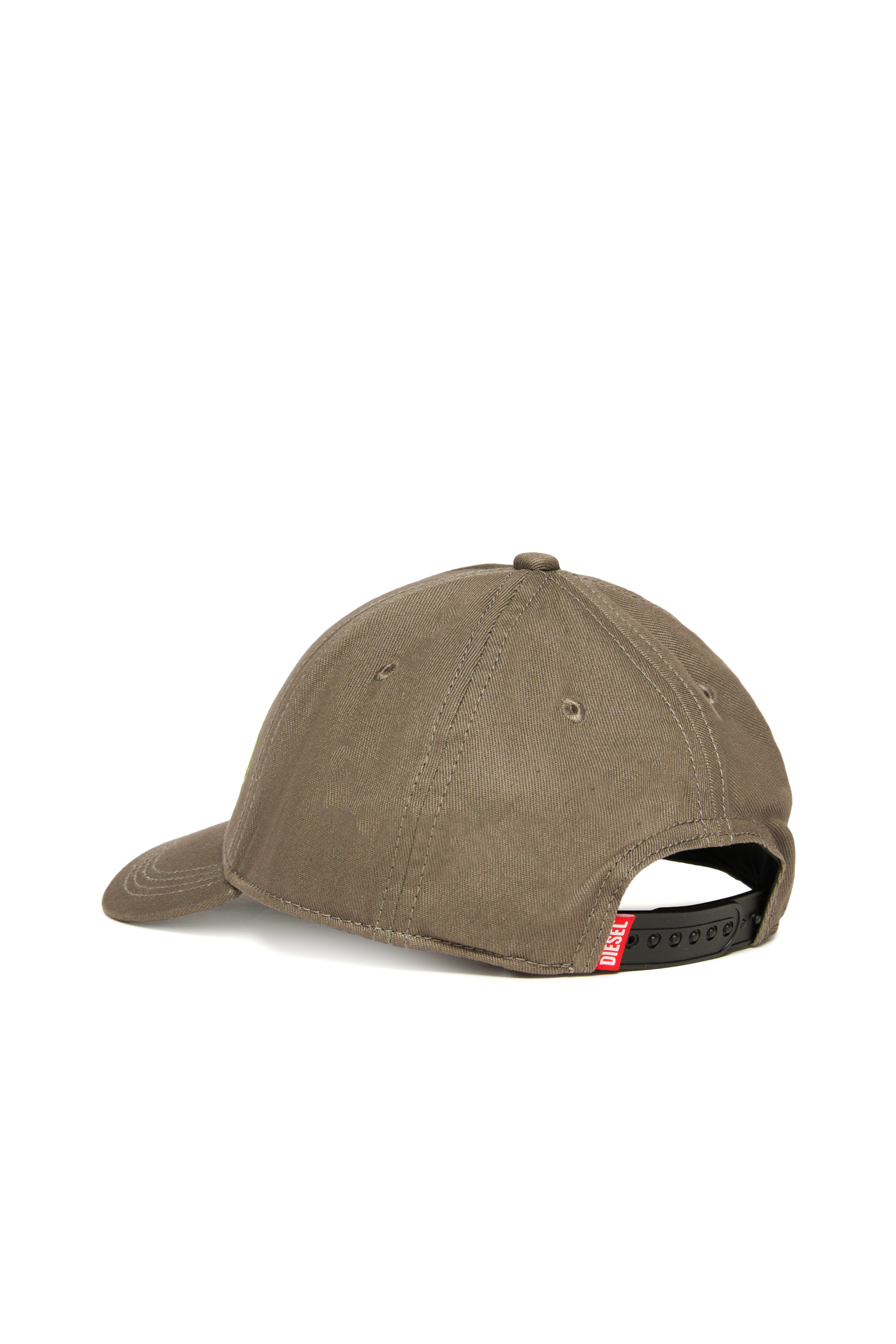 Diesel - FRENDIL, Man's Baseball cap with Oval D embroidery in Dark grey - 2