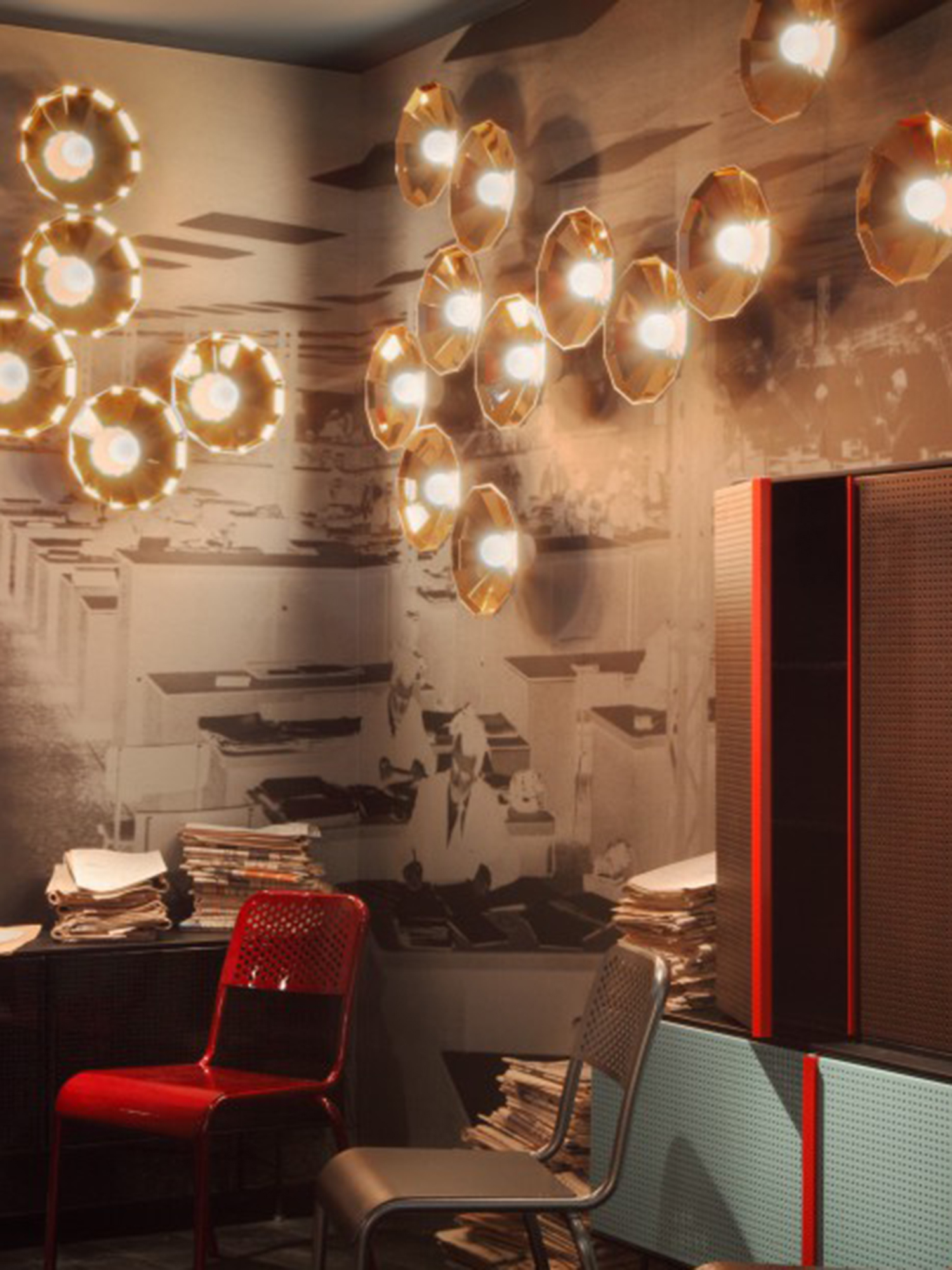 Diesel - MYSTERIO PARETE/SOFF, Unisex's Wall lighting with vintage inspiration in White - 3