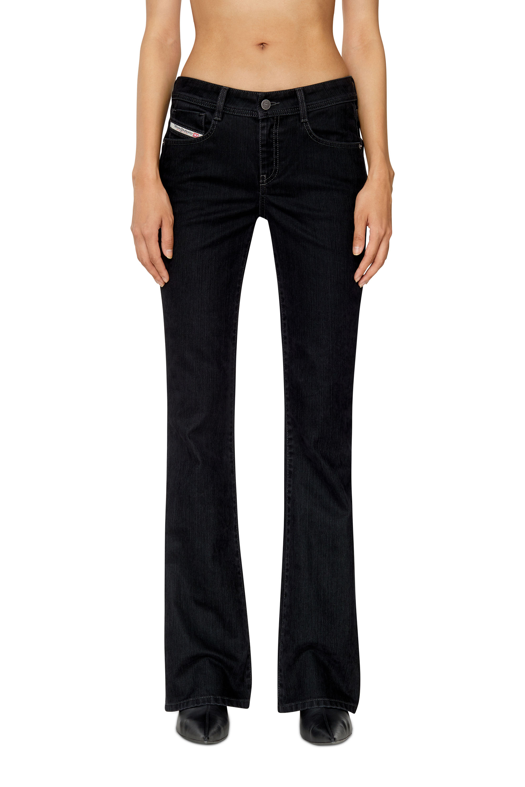 Diesel - 1969 D-EBBEY 0IHAO Bootcut and Flare Jeans, Black/Dark grey - Image 1