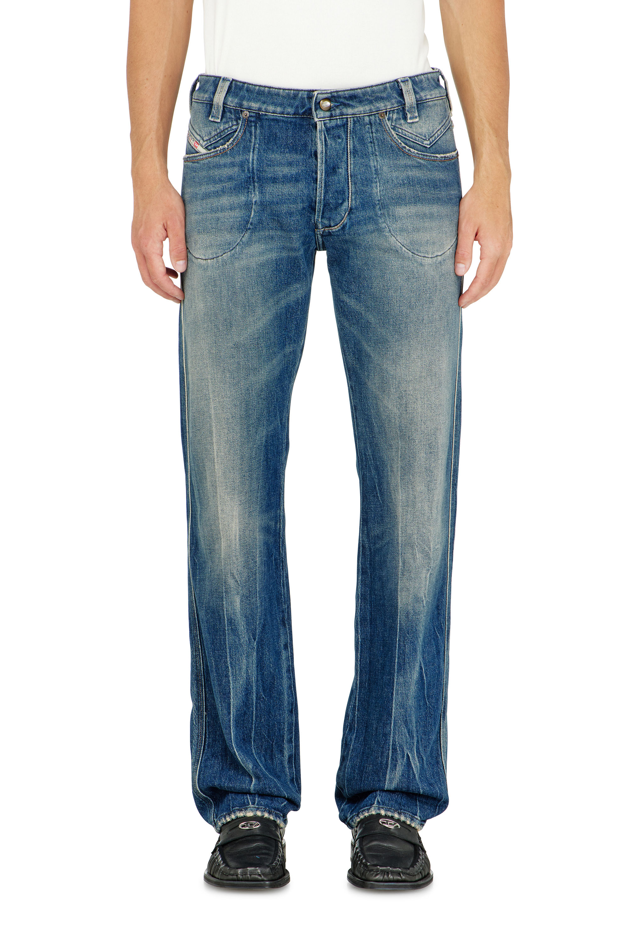 Diesel - Man's Regular Jeans 1985 Larkee 09Q27, Medium blue - 1