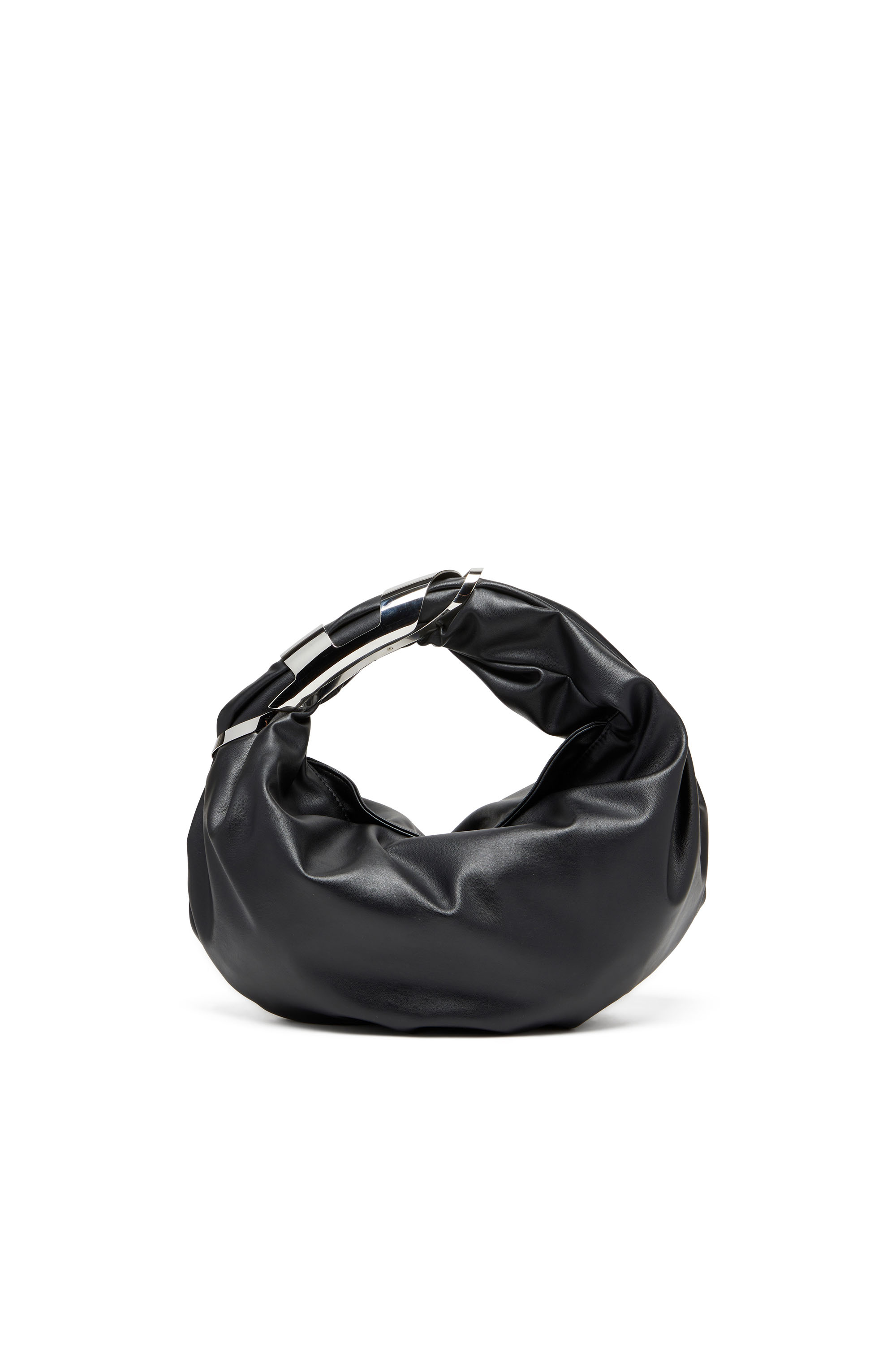 Diesel - GRAB-D HOBO S, Woman's Grab-D S-Hobo bag with Oval D handle in Black - 2