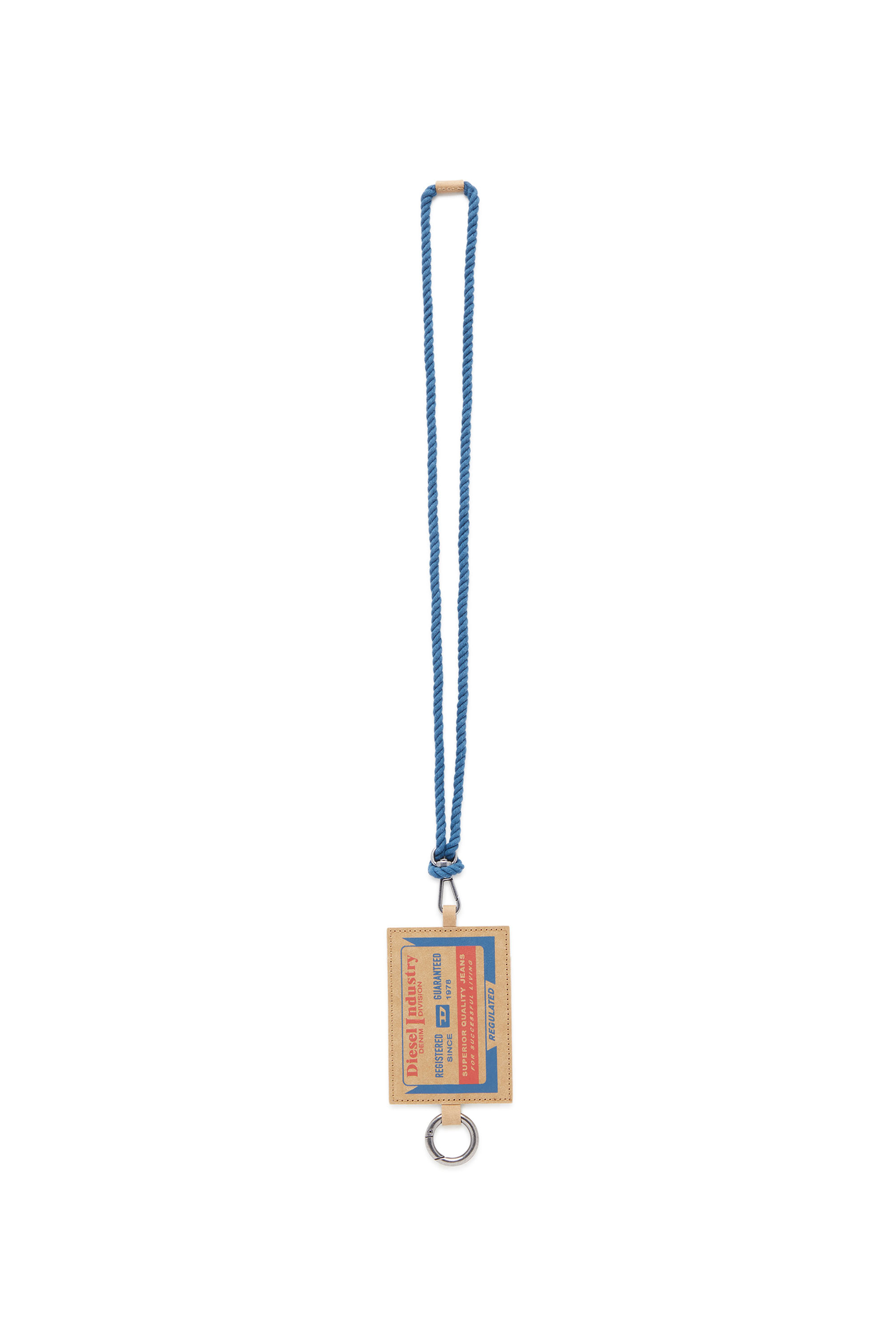 Diesel - CARD HOLDER ON STRAP, Beige - Image 1