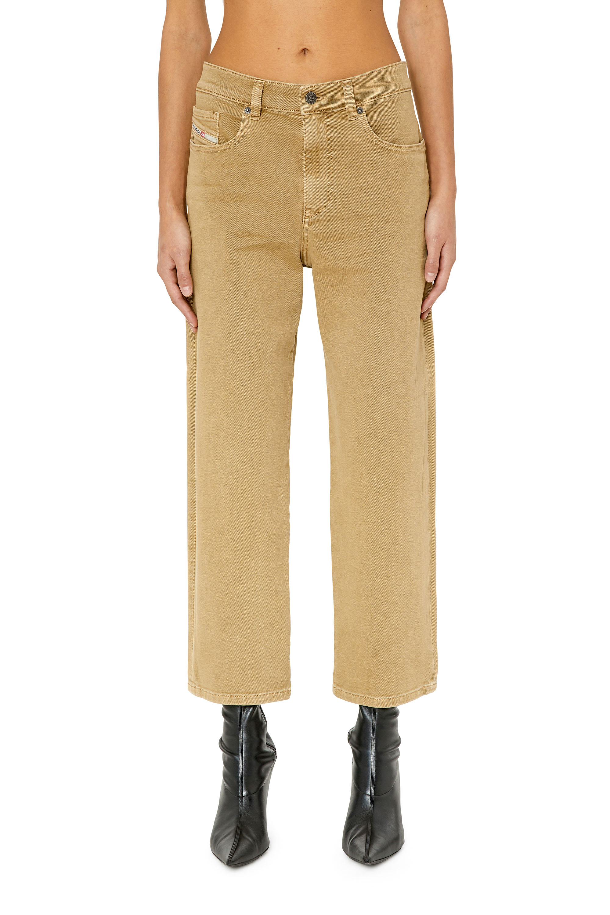 Diesel - 2016 D-Air 0QWTY Boyfriend Jeans, Brown - Image 1