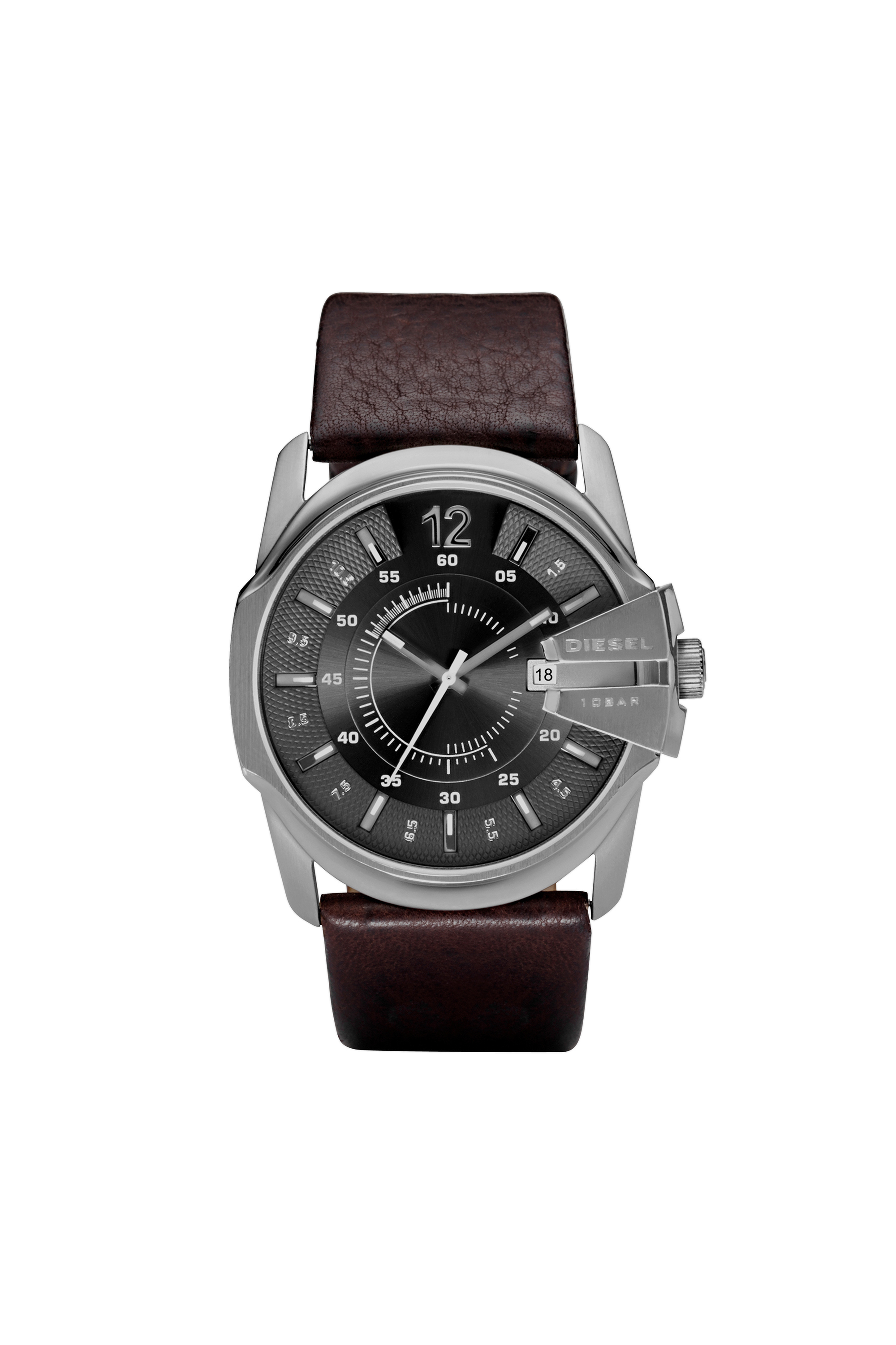 Dz1206 Man Mega Chief Brown Leather Watch Diesel