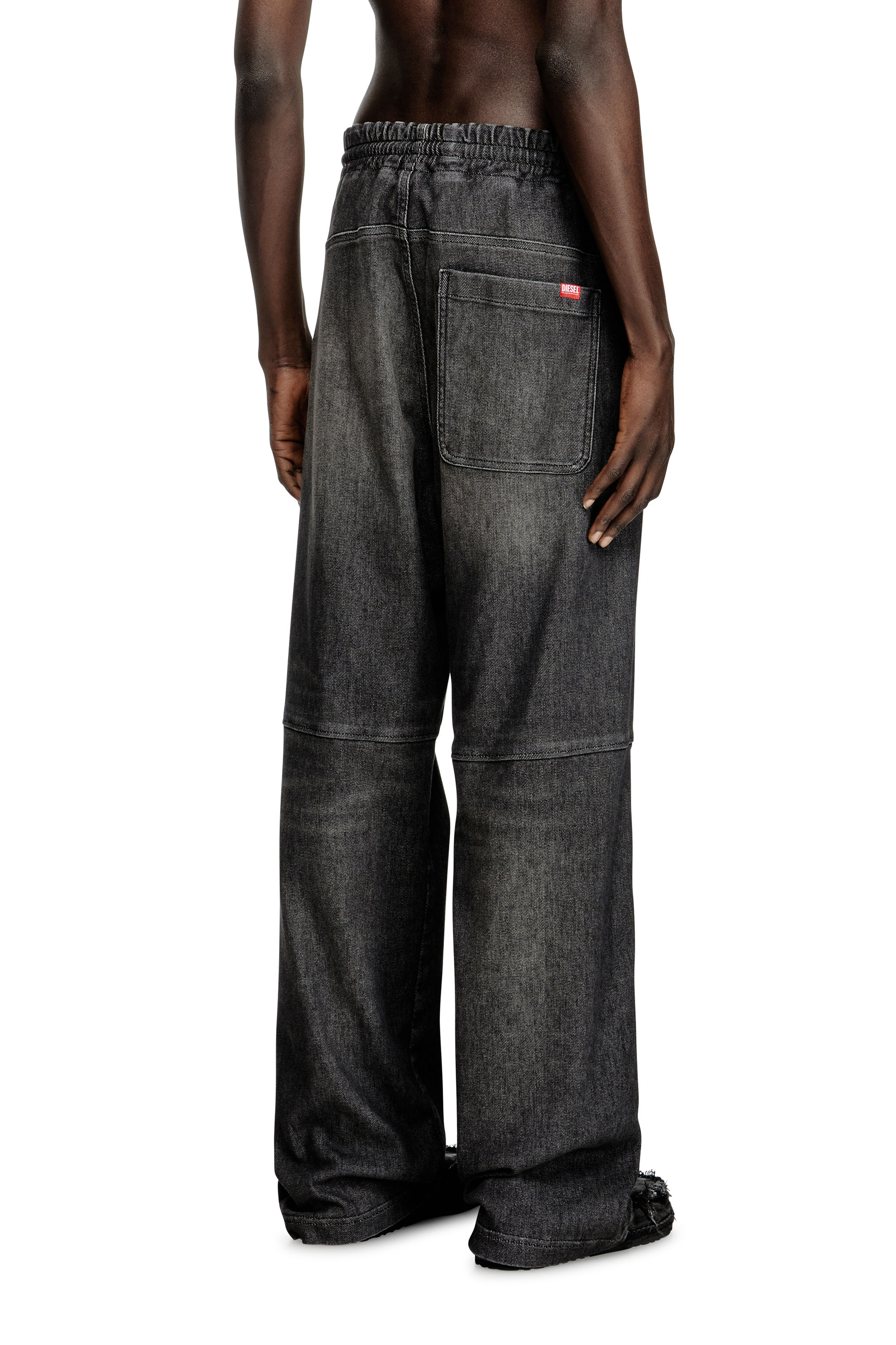 Relaxed D-Martyans Track Denim 09L77, Black/Dark grey Diesel - Unisex's Relaxed D-Martyans Track Denim 09L77, Black/Dark grey - 4