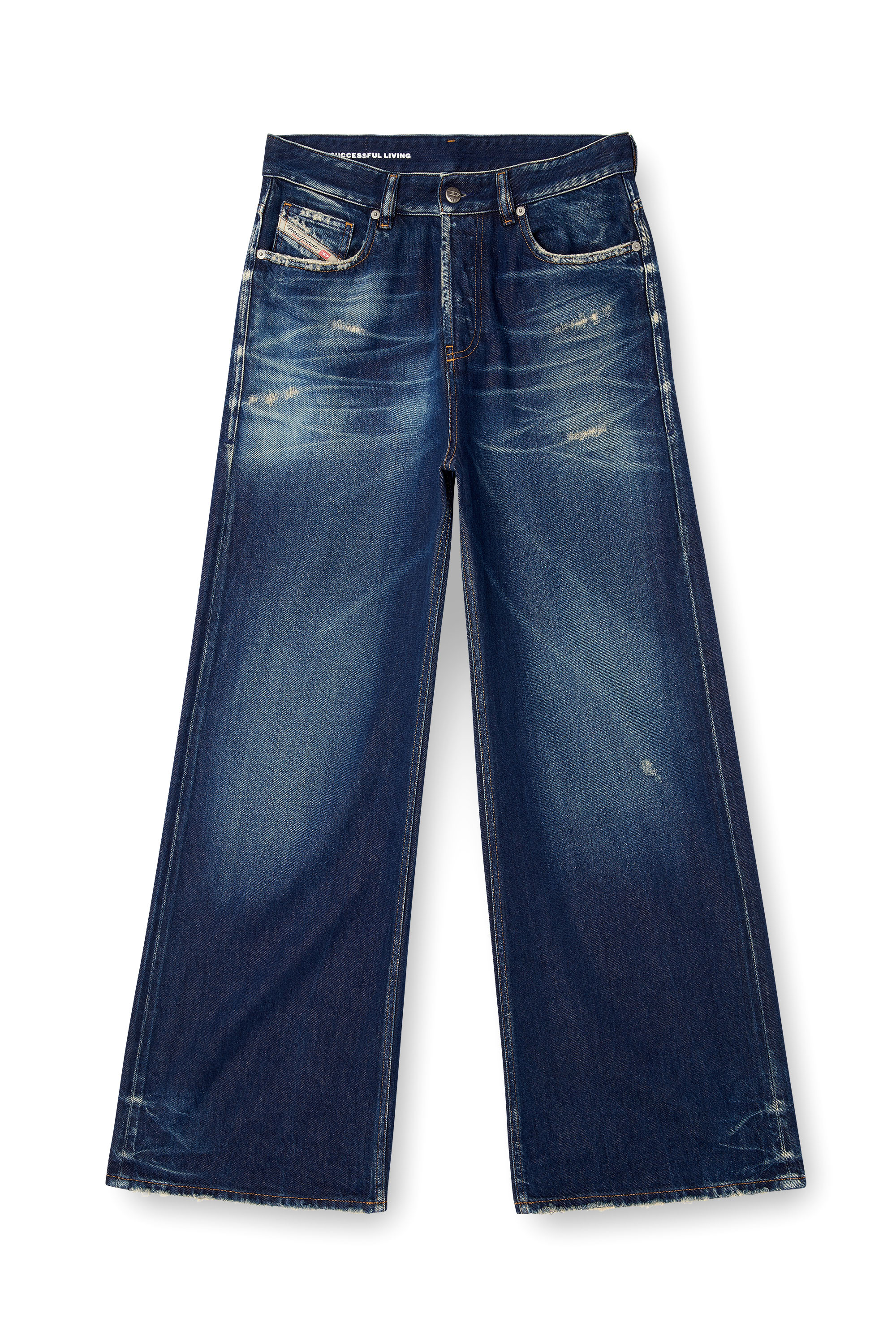 Diesel - Woman's Relaxed Jeans 1996 D-Sire 09M06, Dark Blue - 3