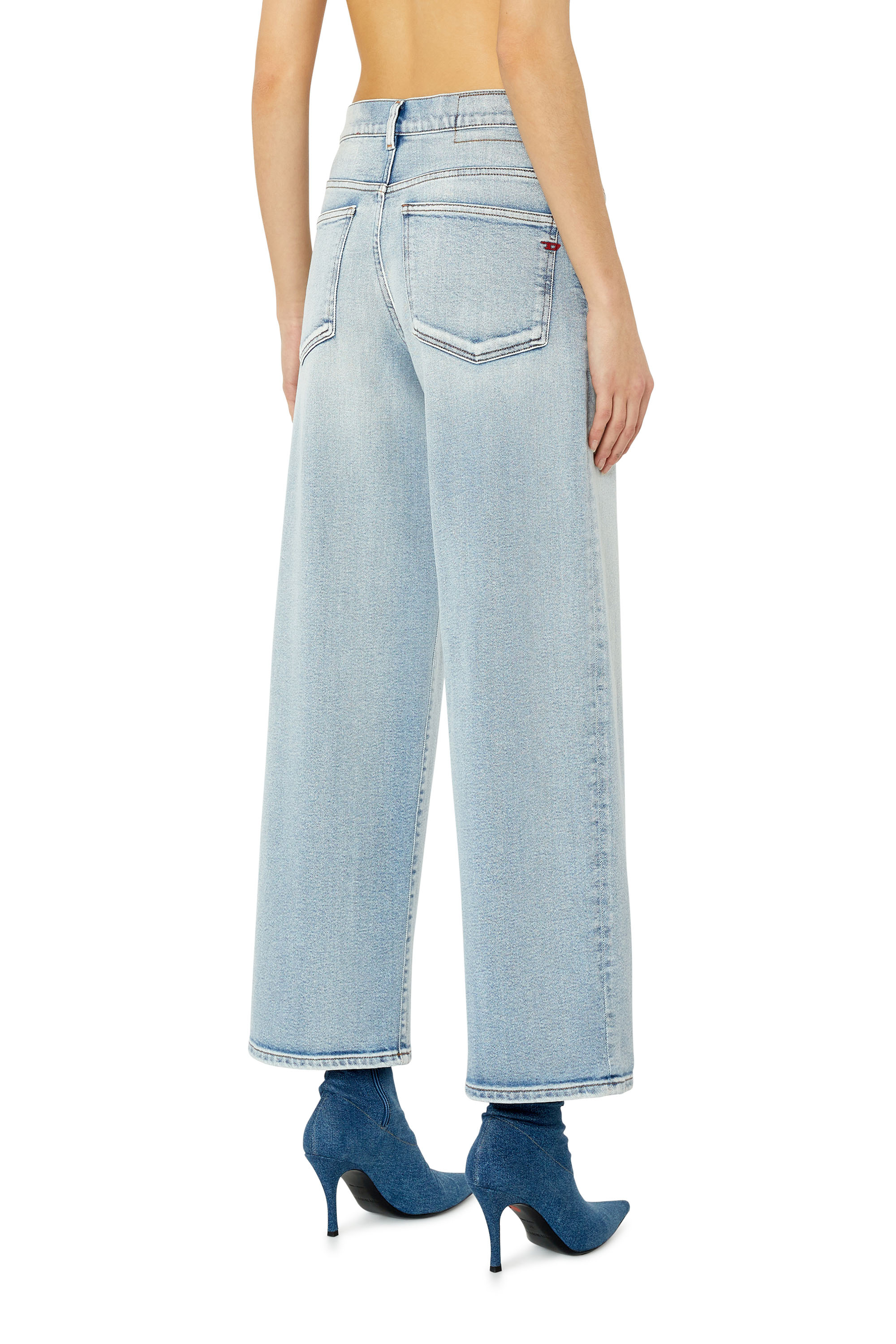 Diesel - 2000 WIDEE 9C08L Bootcut and Flare Jeans, Light Blue - Image 2