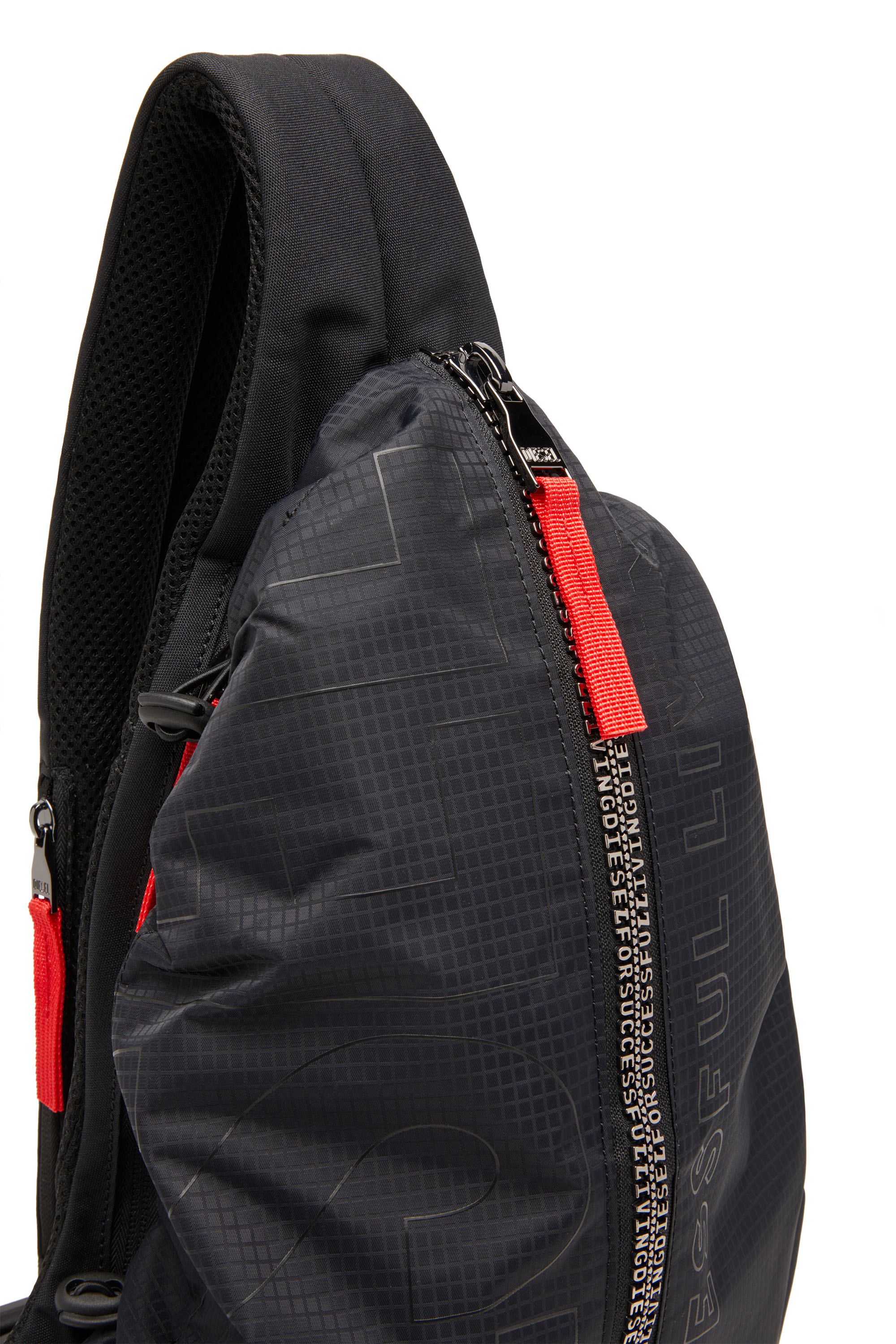 Diesel - ZIP-D SLING BAG X, Black - Image 5