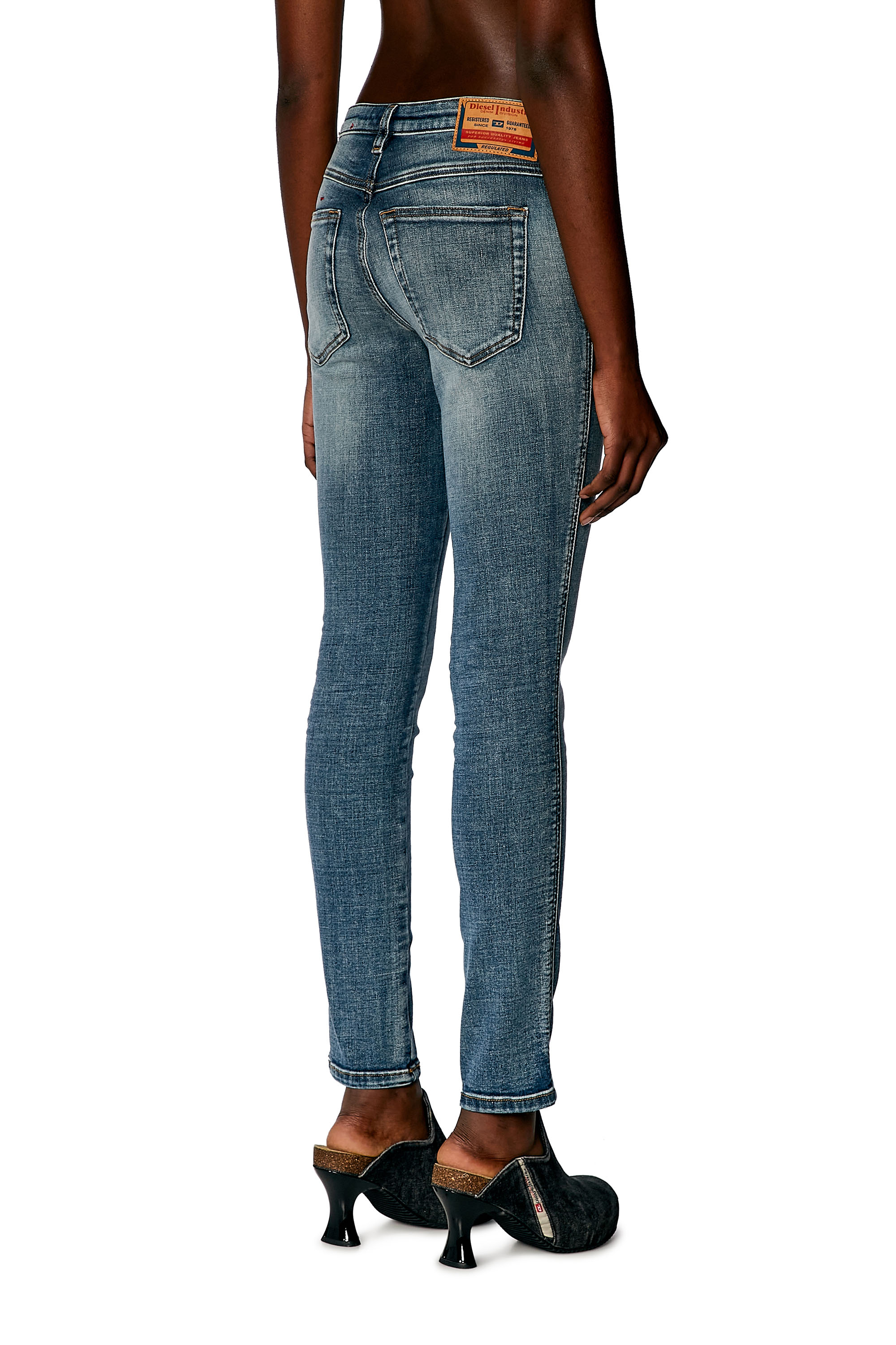 Diesel - Skinny Jeans 2015 Babhila 0PFAW, Medium blue - Image 3