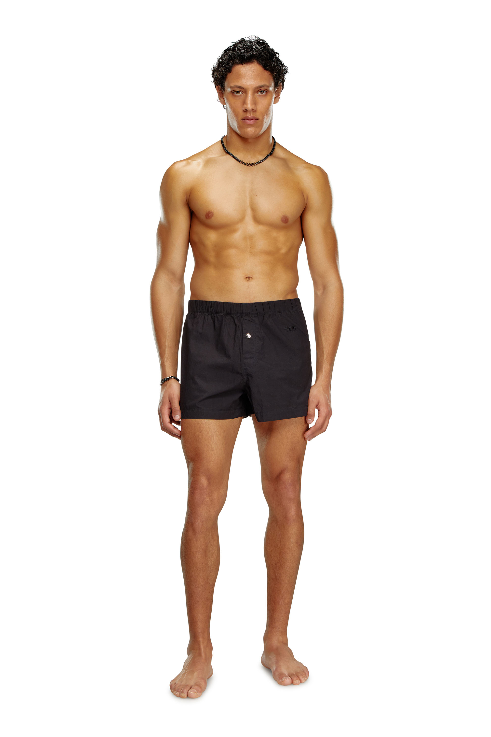 Diesel - UUBX-STARK, Unisex's Plain boxers with Oval D embroidery in Black - 1